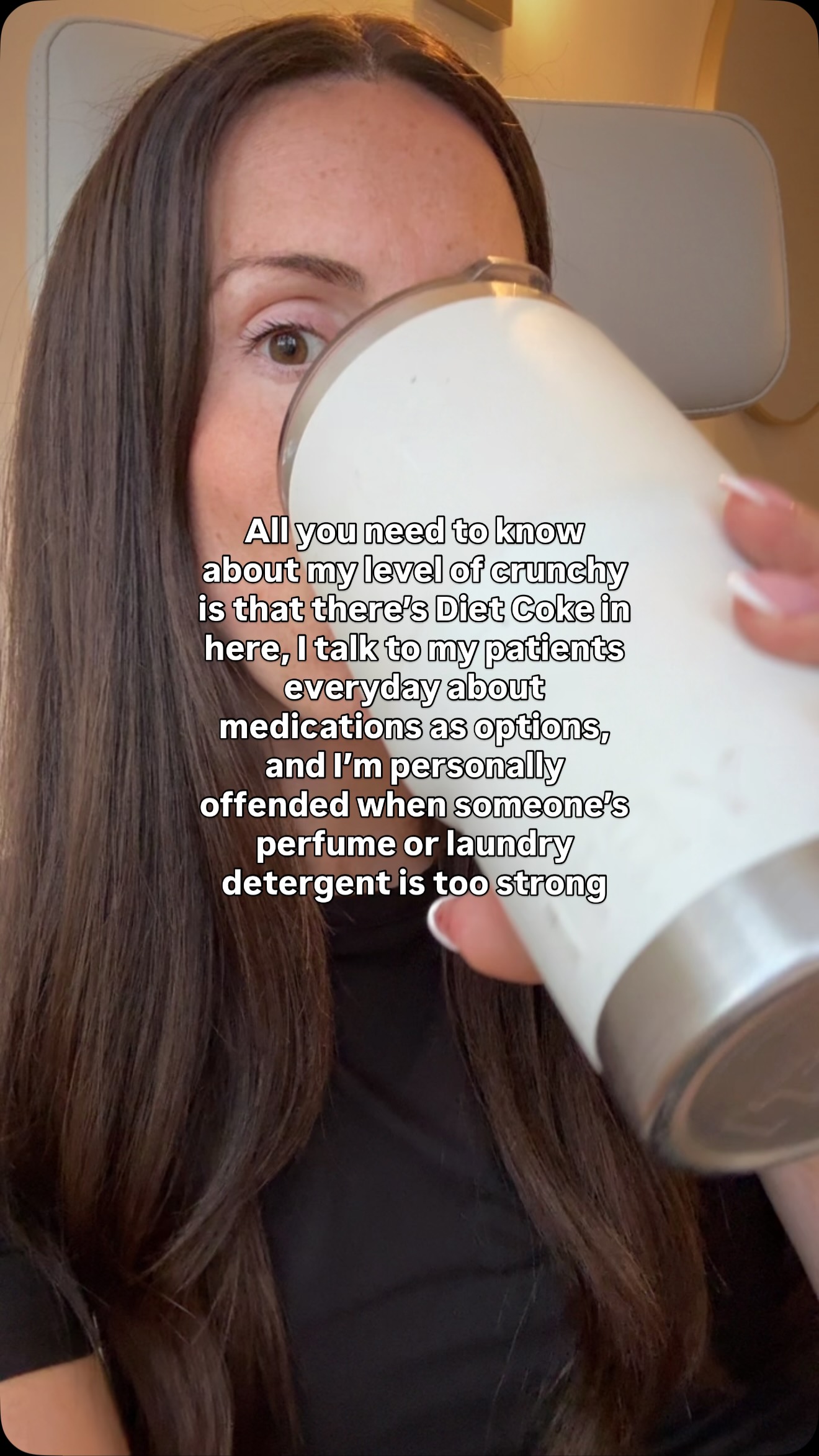 I think my aversion to scents and my obsession with the sugar content of everything are the most “crunchy” things about me.
So do we describe my passion for Diet Coke and evidence based care (whether “natural” or “conventional”) as “smooth”?💁🏻♀️
My favourite thing about my job is that I can live in the middle. I won’t suggest you need to do everything “naturally” just because it’s in my title, and l want you to understand that you do have more options beyond what our conventional system can offer. I don’t feel strongly about what you pick, but I feel strongly about you having all the right information and support to help you arrive at a choice that is the best for you 🤍