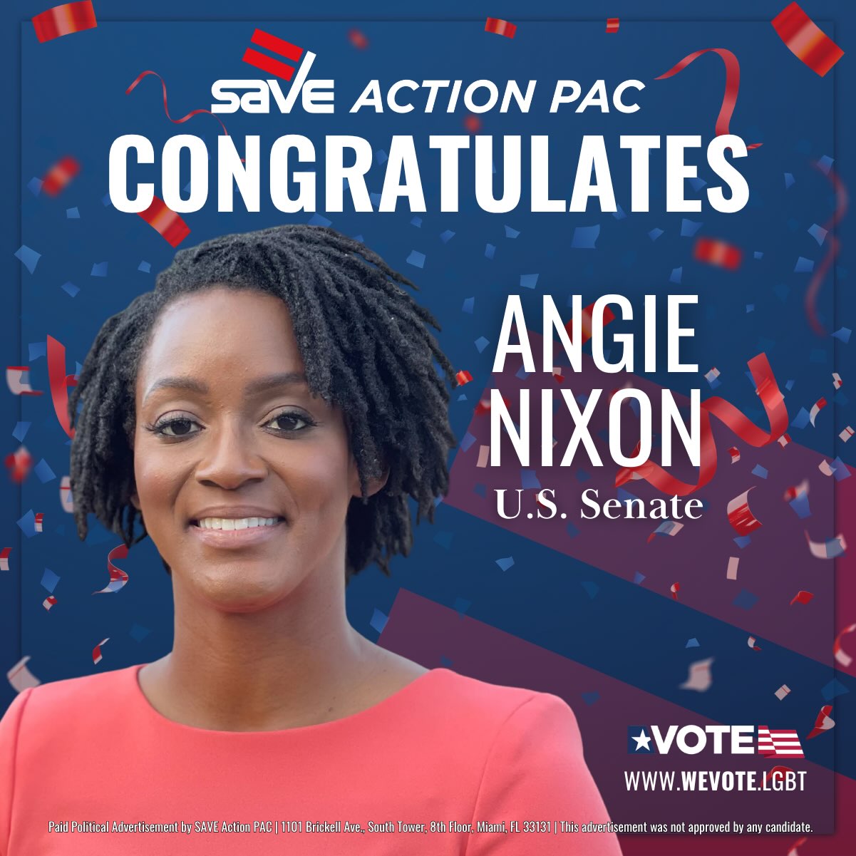 We are grateful for a strong night for pro-equality candidates across South Florida. SAVE-endorsed candidates won or advanced in 22 of 29 contested races in the August Primary.
That includes 17 outright wins across federal, state, county, judicial, school board, and municipal races across Broward and Miami Dade Counties.
These victories reflect more than endorsements. They reflect a community-led process, strong candidates, and an organizing operation that put real work behind our decisions.
Congratulations to every SAVE-endorsed candidate who won last night. The work continues.
