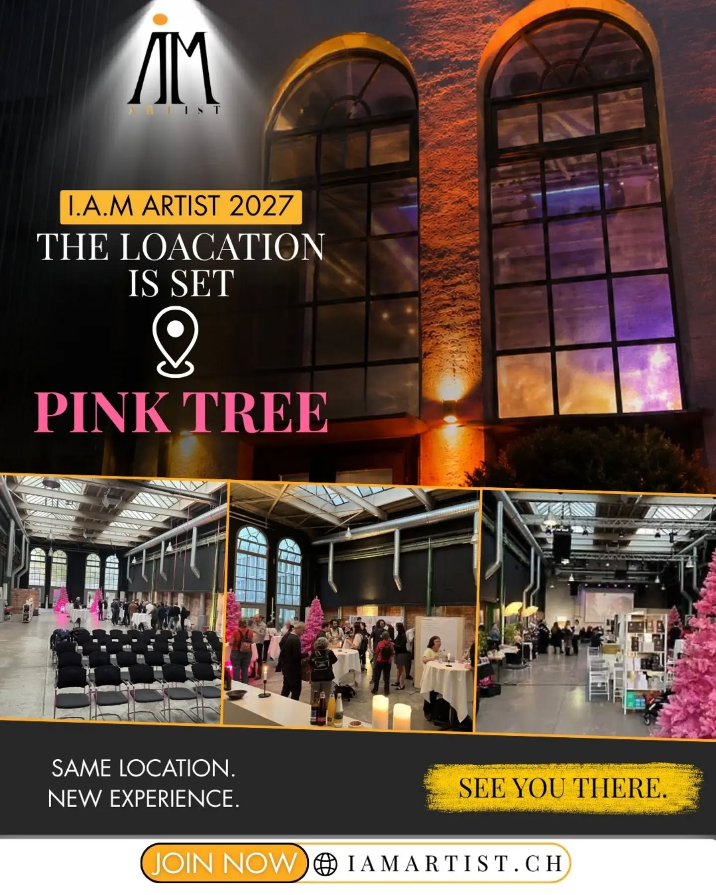 THE LOCATION IS SET. 📍✨
I.A.M ARTIST 2027 is coming to PINK TREE.
Same iconic location. A whole new experience. 💄🔥
Get ready for something unforgettable.
See you there. 👀
#IAMArtist2027 #IAMArtist #PinkTree #MakeupArtist #fypシ❤️💞❤️