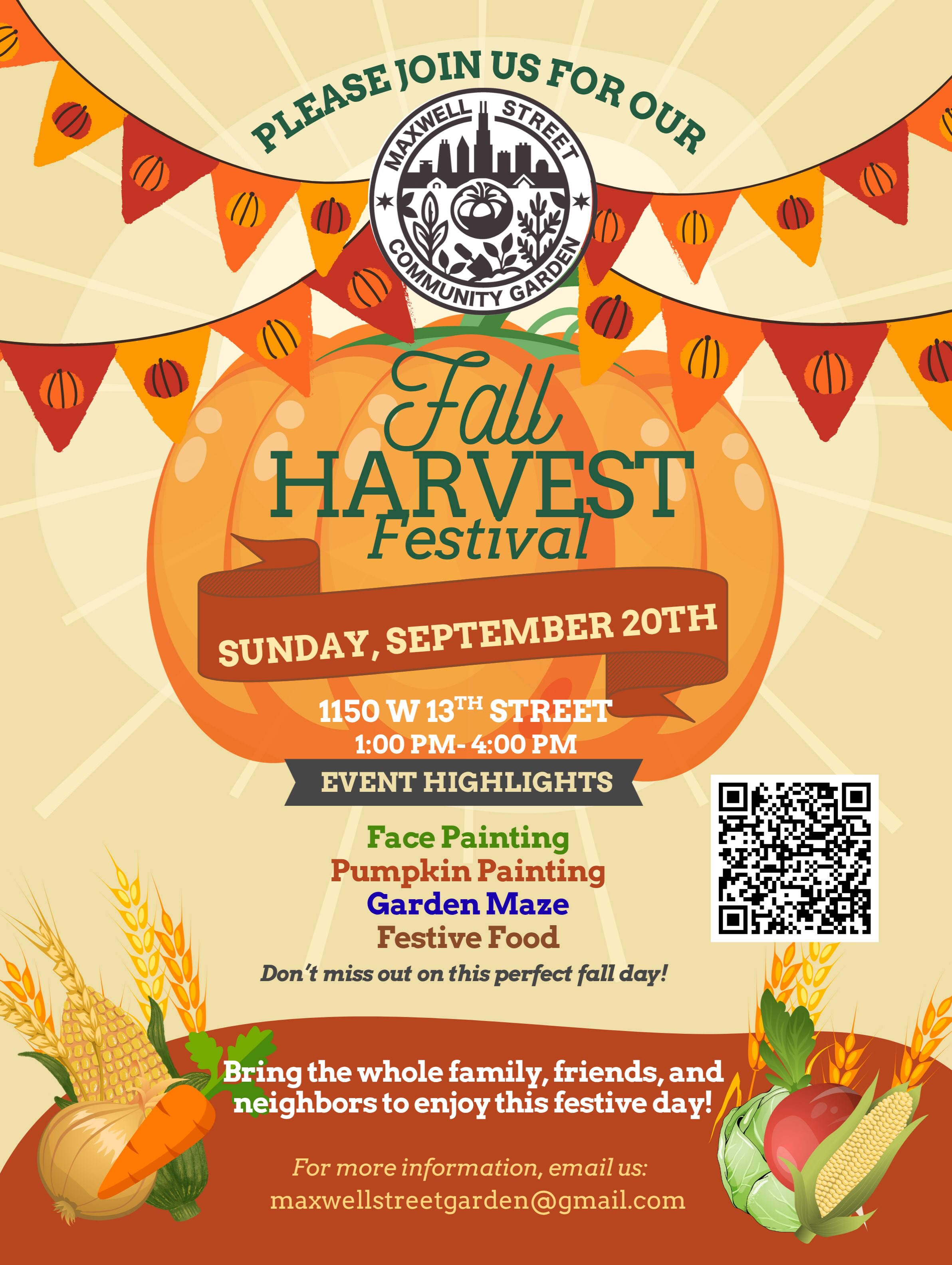 Harvest Fest is coming! Join us for a festive event for the whole family and community