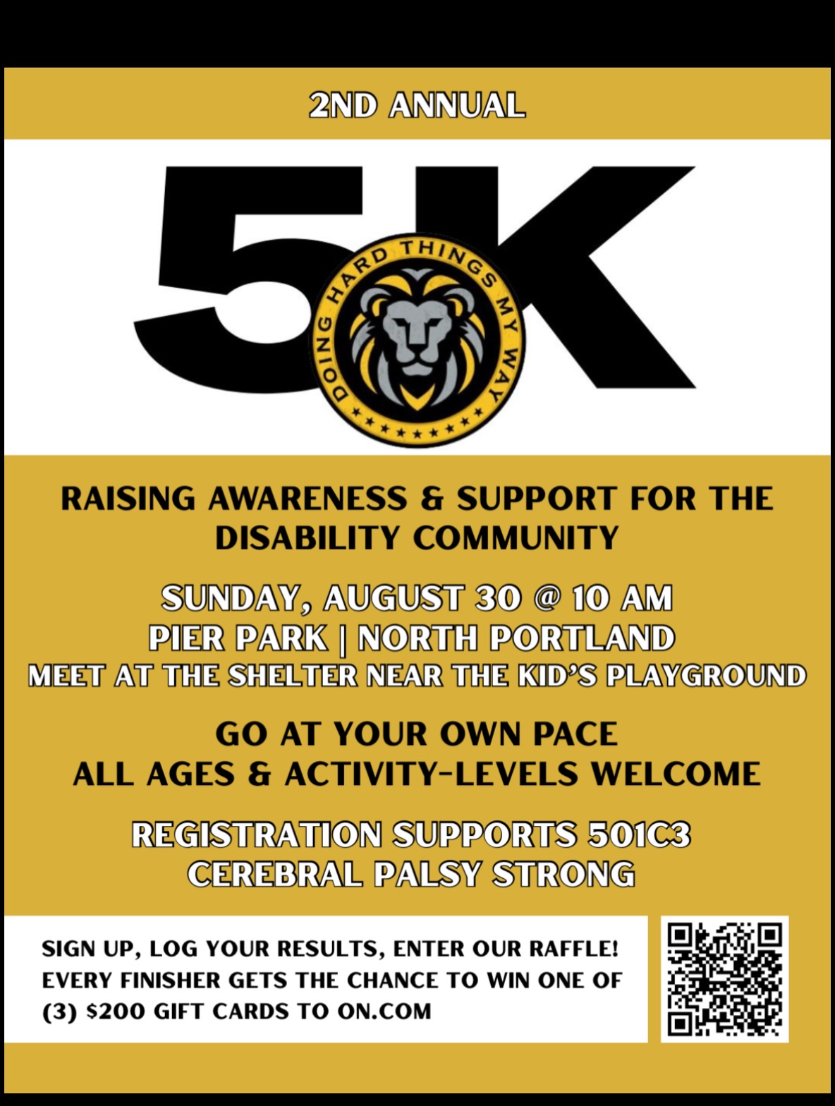 Come hang out with us this weekend and support clinic friend @cerebralpalsystrong!
Great opportunity for movement at all ability levels and soak up the last bit of this summer.
Join team Neuro Base Camp when you register!