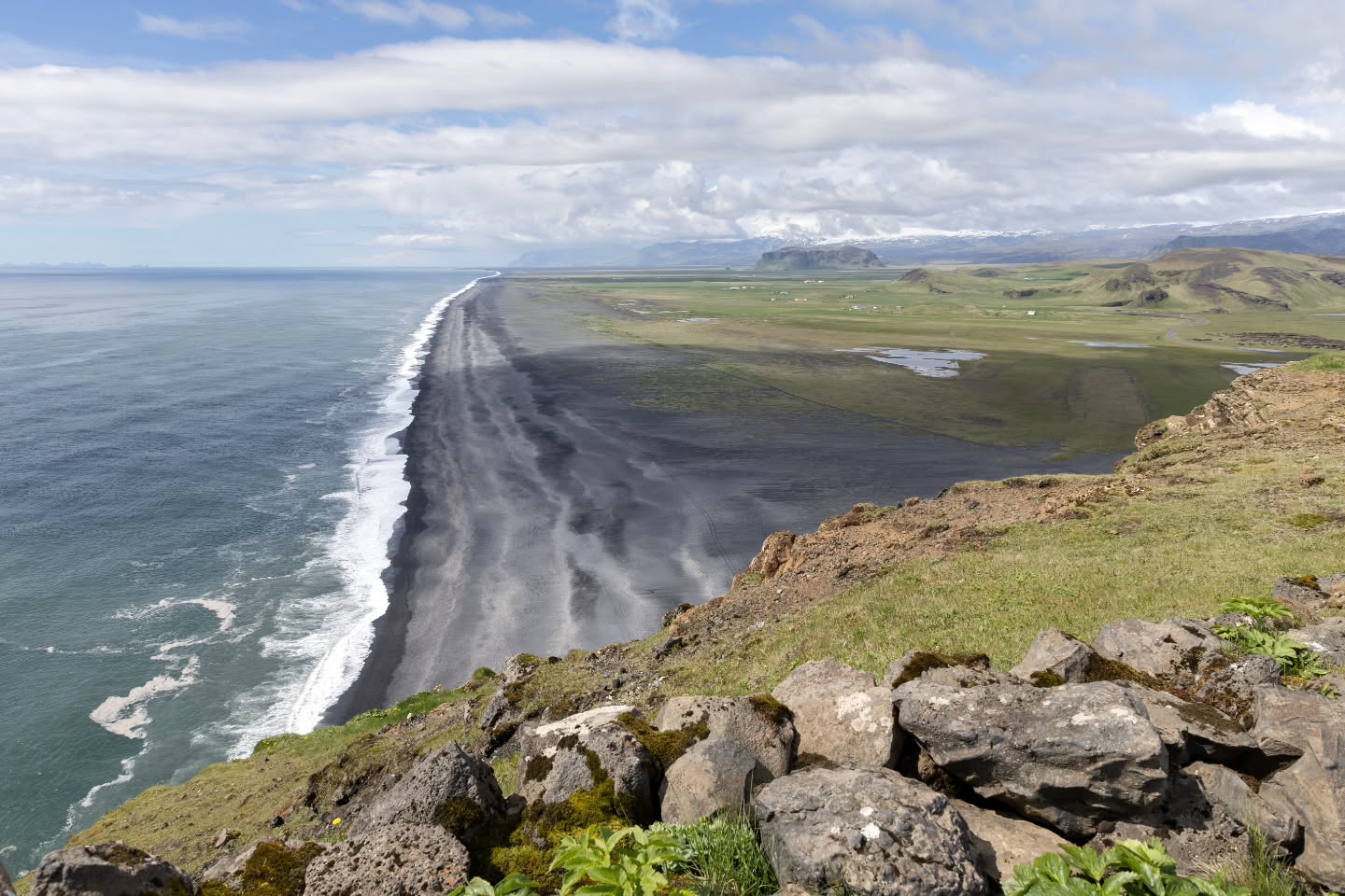 D Y R H Ó L A E Y
Endless views in all directions await at Dyrhólaey on the South Coast of Iceland. The long black sand beaches seem to stretch out forever into the distance, while the dramatic rock arch rises out of the North Atlantic. Turn again, and you will see Mýrdalsjökull glacier, home to the Katla Volcano. If you are lucky, you might see some puffins too! 🇮🇸
#iceland #Dyrhólaey #puffins #beach #travelgram