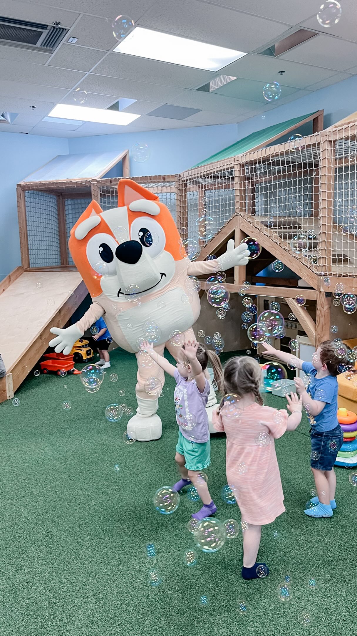 We had so much fun meeting, dancing and playing BINGO with Bingo yesterday!