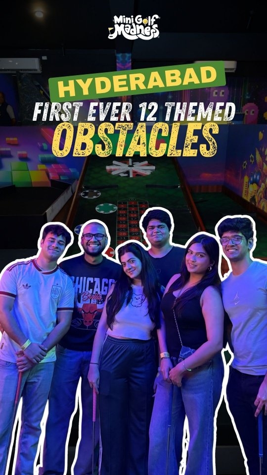 Hyderabad, your next adventure is here! πββοΈ
Step into Mini Golf Madness at HITEC City β Indiaβs first indoor themed mini-golf experience! β³β¨
π HITEC City, Hyderabad
ποΈ Gather your crew. Play. Compete. Repeat.
P.S. Donβt forget your socks! π§¦
#minigolf #minigolfmadness #hyderabad #hyderabadblogger #thingstodoinhyderabad
Mini golf madness Hyderabad, things to do in Hyderabad, activities in Hyderabad, indoor activities in Hyderabad, HITECH City, mini golf madness HITECH City, Hyderabad Date night, family outing, team outing, weekend activities in Hyderabad, Hyderabad Events, indoore mini golf, Themed mini golf, mini golf experience, Mini golf India