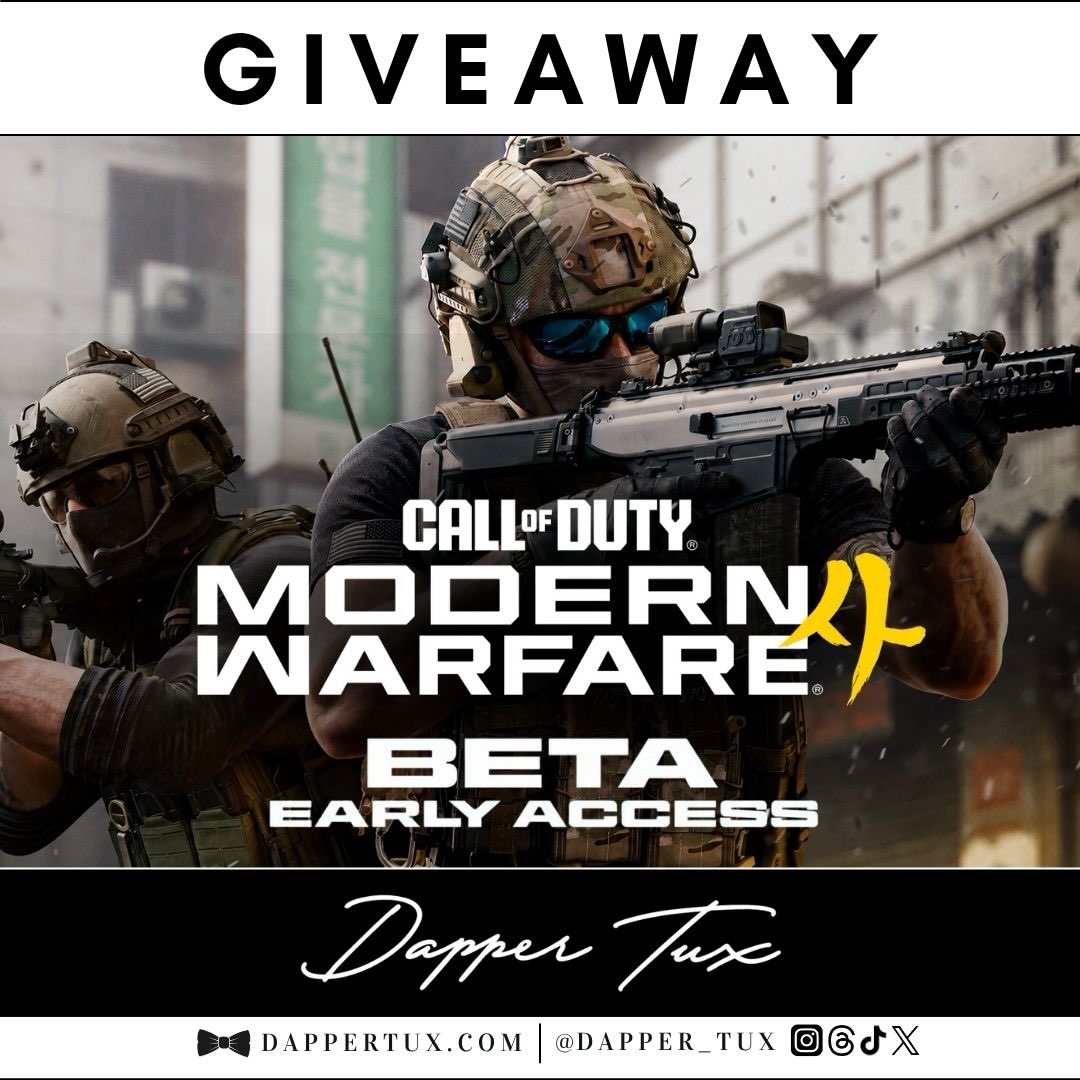 ⚡️🚨Flash #contest alert!🚨⚡️
Time for a #callofduty #ModernWarfare4 Early Beta access #giveaway!
Giving away 10 (ten) keys for
PS5 Xbox or PC 🎫
Here’s how to win🏆
1. Follow @dapper_tux 🤵🏻
2. Like ❤️
3. Tag a friend in the comments 👥
Draw 8/22