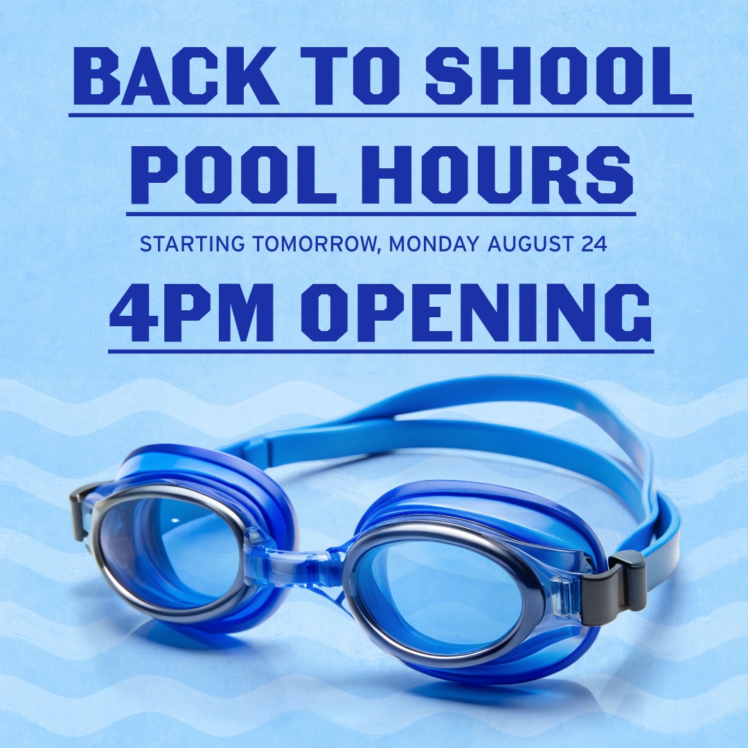BACK TO SCHOOL POOL HOURS
Starting tomorrow, Monday, August 24 Pool Opens at 4PM
#4pmopening #backtoschool #poolhours #gather #swim #play #relax #enjoy #edgewoodclub #edgewood #pittsburgh