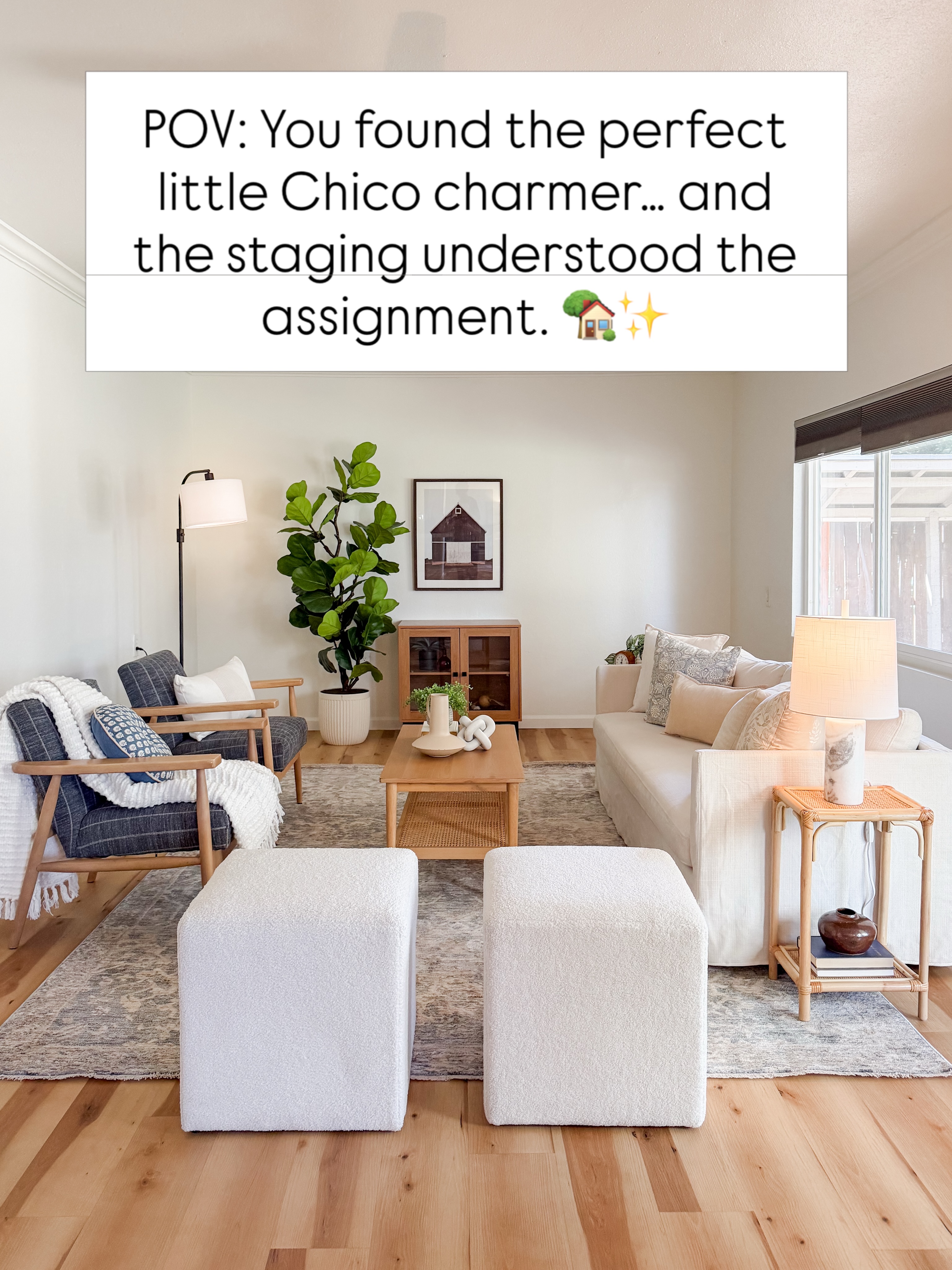 Because staging isn’t about filling a room.
It’s about making someone walk in and think…
“Yep. I could live here.” 🏡
