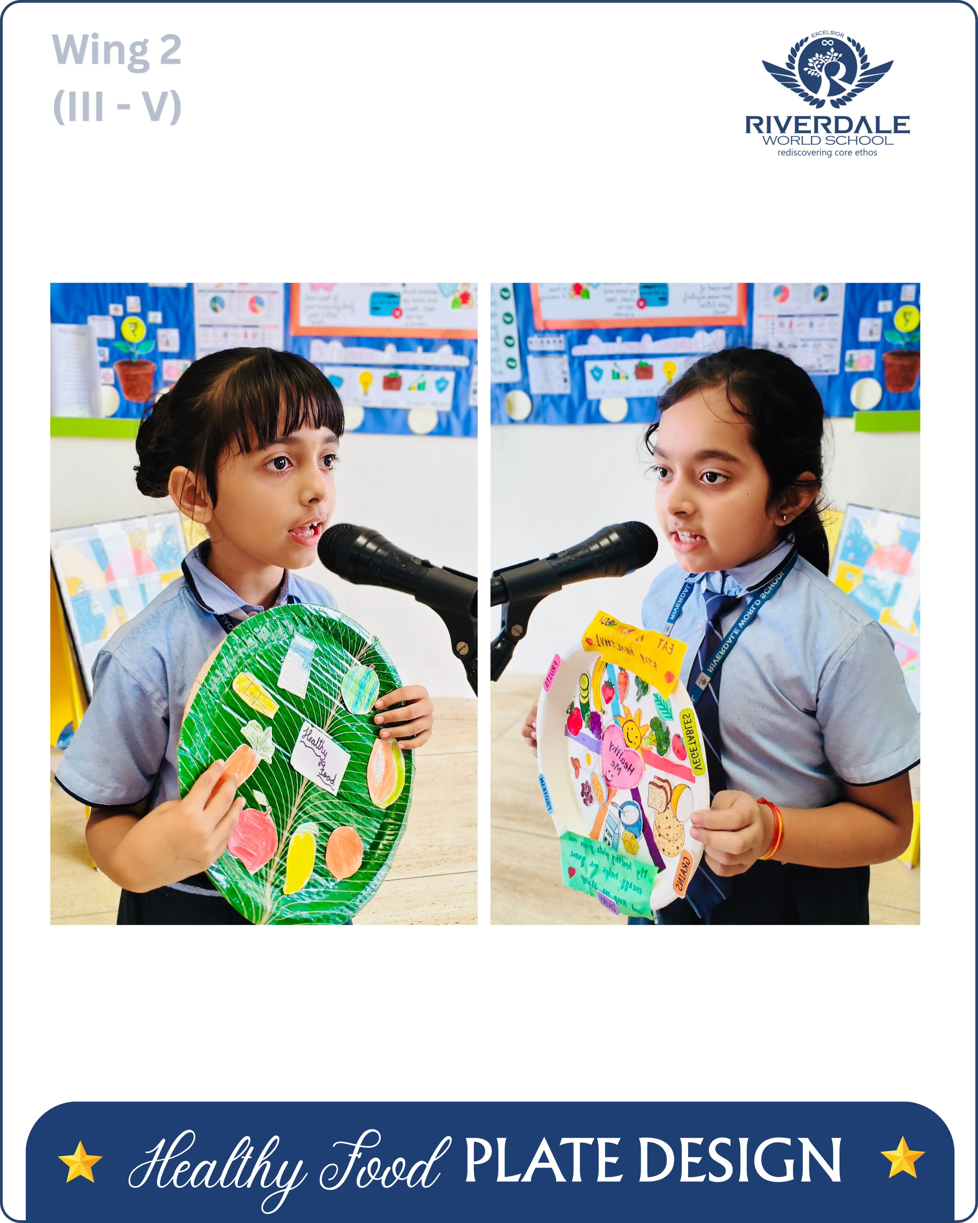 Our Grade III–V learners of Wing 2 explored the importance of balanced nutrition through a creative Healthy Food Plate activity. From colourful fruits and vegetables to wholesome grains, pulses and dairy, every food choice plays a role in helping young minds grow stronger, stay energetic and thrive every day! ✨💚
#RWSMahasamund #HealthyFoodPlate #NourishGrowThrive #HealthyEating #GrowingHealthy