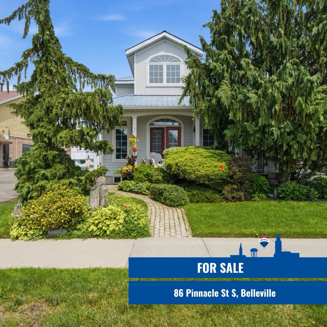 A gorgeous, end-unit townhouse, across from Belleville’s waterfront and marina.
86 Pinnacle Street S Belleville, ON K8N5Y5
2 Beds, 2 Baths
With a stunning designed + long list of updates, this spacious property carries the poise of a residence designed with lasting taste in mind. Offering more than 2,200 finished square feet, including over 1,900 square feet above grade, the home is defined by timeless interiors, graceful proportions and a level of finish that feels quietly luxurious from the moment you arrive. A soaring two-storey great room features oversized windows, rich hardwood floors, pot lights, a gas fireplace and a double garden door walkout. The renovated kitchen brings together granite countertops, extensive white cabinetry, illuminated glass display cabinets, pot lights and a generous island with seating. The main floor bedroom features a walk-in closet and 3-piece semi-ensuite. The second level includes a family room overlooking the great room and a primary bedroom with its own walk-in closet and private 4-piece ensuite. The partially finished basement adds a rec room and a generous unfinished area ready for future plans, storage, a gym, or hobby space. An attached garage with inside entry, parking for four vehicles, and beautifully maintained landscaping complete this home. With the waterfront trail, parks, pier, two marinas, downtown boutiques and restaurants nearby, plus Prince Edward County just minutes away for wineries, beaches and celebrated dining.
Listed Price: $699,900
LA: Sarah Dean
For more details visit timmckinney.com