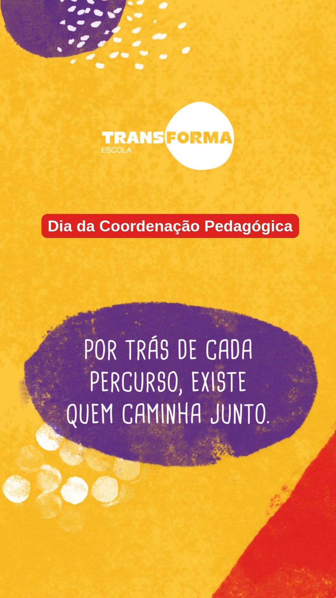 Coordenar uma escola é muito mais do que organizar caminhos. É percorrê-los junto. 💛
Na TransForma, Andréa e Laerte fazem da coordenação um espaço de escuta, acompanhamento, diálogo e construção coletiva.
Com trajetórias diferentes e muito repertório para compartilhar, os dois carregam algo em comum: a certeza de que a educação pode ampliar possibilidades e transformar histórias.
Neste Dia da Coordenação Pedagógica, celebramos quem está tão presente nos processos que fazem nossa escola acontecer.
Nosso carinho e reconhecimento à Andréa e ao Laerte! 💛
#TransFormaEscola #CoordenaçãoPedagógica #EducaçãoComSentido #ComunidadeEscolar #EducaçãoTransformadora