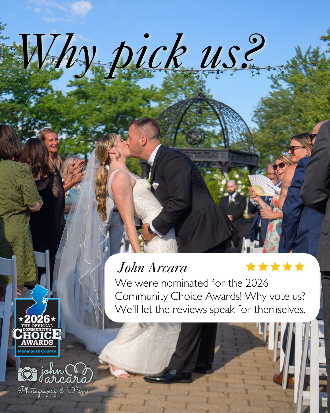 Why pick John Arcara Photography?
We’ve got your special day covered from start to finish. Whether it’s newborn photos, a Bat Mitzvah, graduation, weddings, and anything in between, we’ve got your back. But don’t just take our word for it— read the raving reviews.
Read more at the link in our bio.
Read more at https://www.weddingwire.com/biz/john-arcara-photography-red-bank/2027e01f555b13b0.html