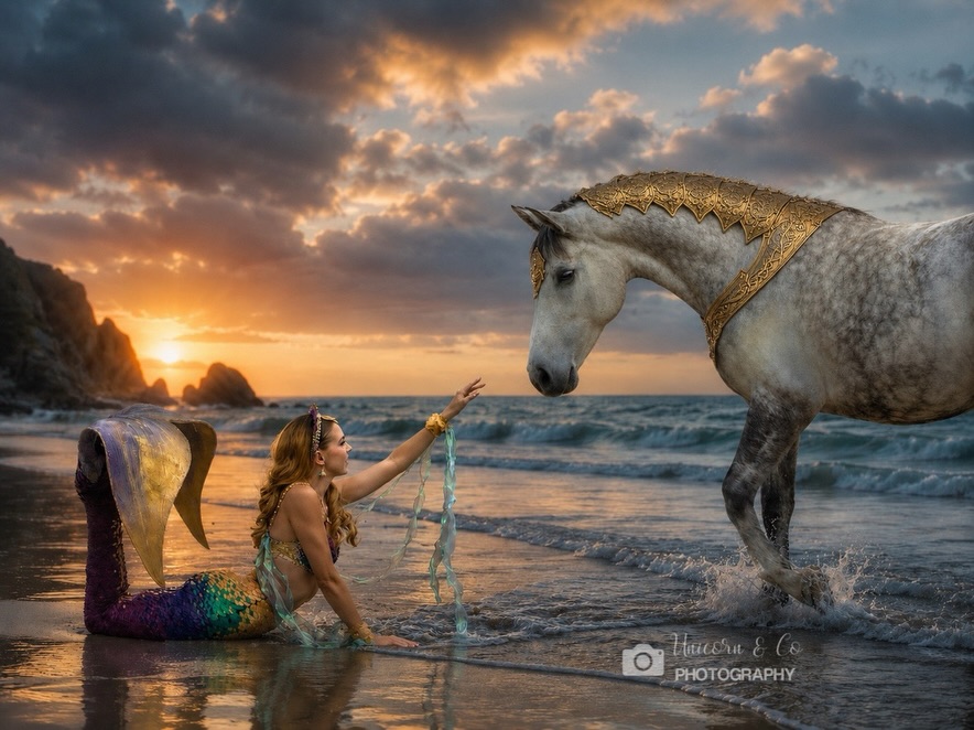 Now that we’ve established that yes, this actually happened, I feel like these gorgeous images deserve their own moment 🧜♀️💫🐴
A real horse. A very committed mermaid. And @unicornandcooz doing what she does best, taking something that already feels a little impossible and turning it into pure fantasy 🤩
📸 Photography & fantasy editing: @unicornandcooz
🦄 Bisou, trained by @caitlynkiekebosch
#MermaidTarielle #MermaidMagic #FantasyPhotography #MermaidPhotography #RealMermaid