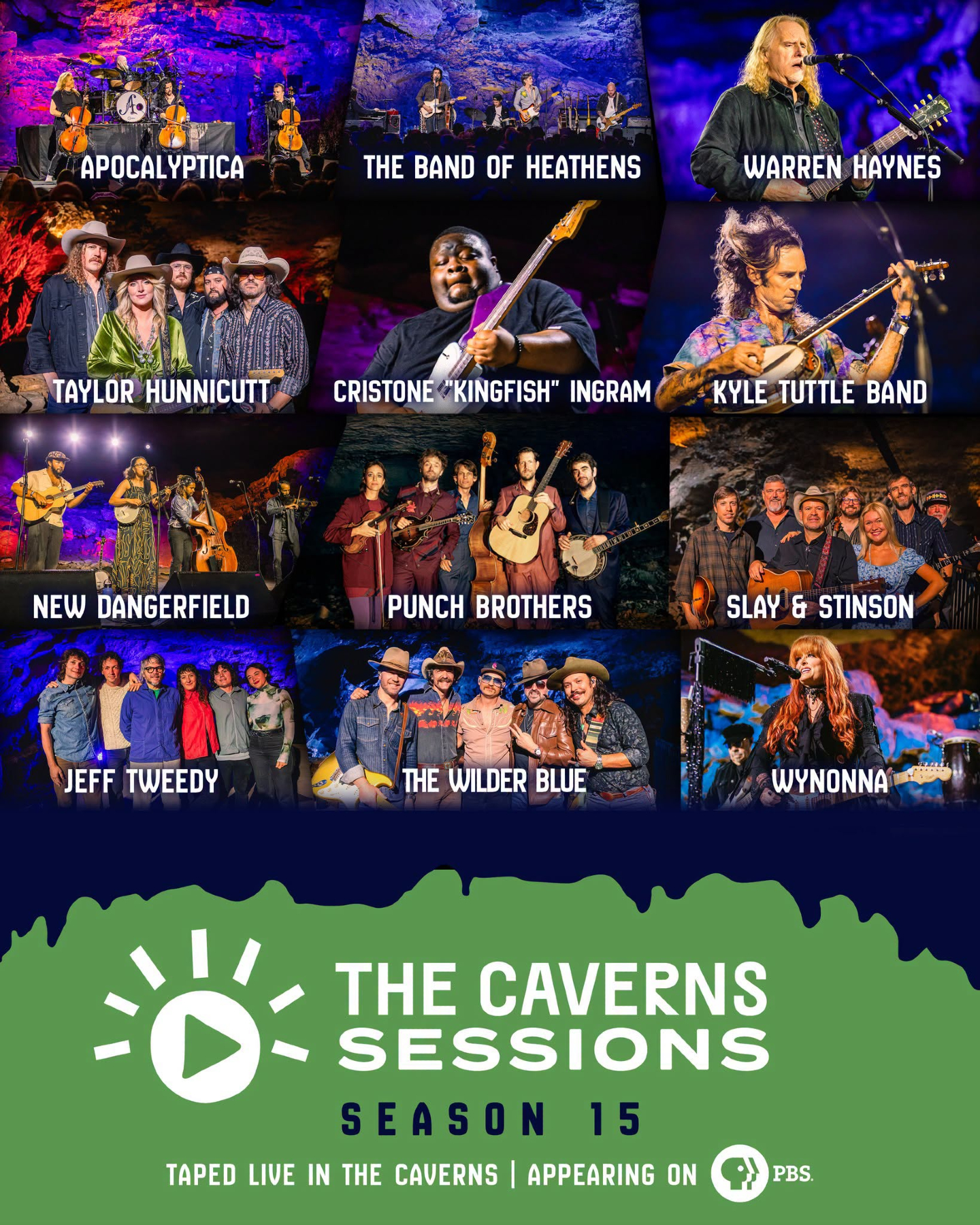 There's a room 60 feet under Monteagle Mountain where the acoustics do something no studio can replicate. This fall, Jeff Tweedy plays it first. 🕳️🎶
Season 15 of The Caverns Sessions drops September 9 on PBS, and the lineup is stacked: Wynonna, Warren Haynes, Punch Brothers, Apocalyptica, Christone "Kingfish" Ingram, and a handful of names about to become your new favorites.
We've teamed up with Downtown Winchester and the South Cumberland to keep this show going, because the cave is only half the story. The towns around it are the other half.
Comment "CAVERNS" and we'll send you everything you need to plan a trip around it, from where to watch to where to stay.
Sign up for our Field Notes Newsletter for more finds like this: link in bio. 🎸