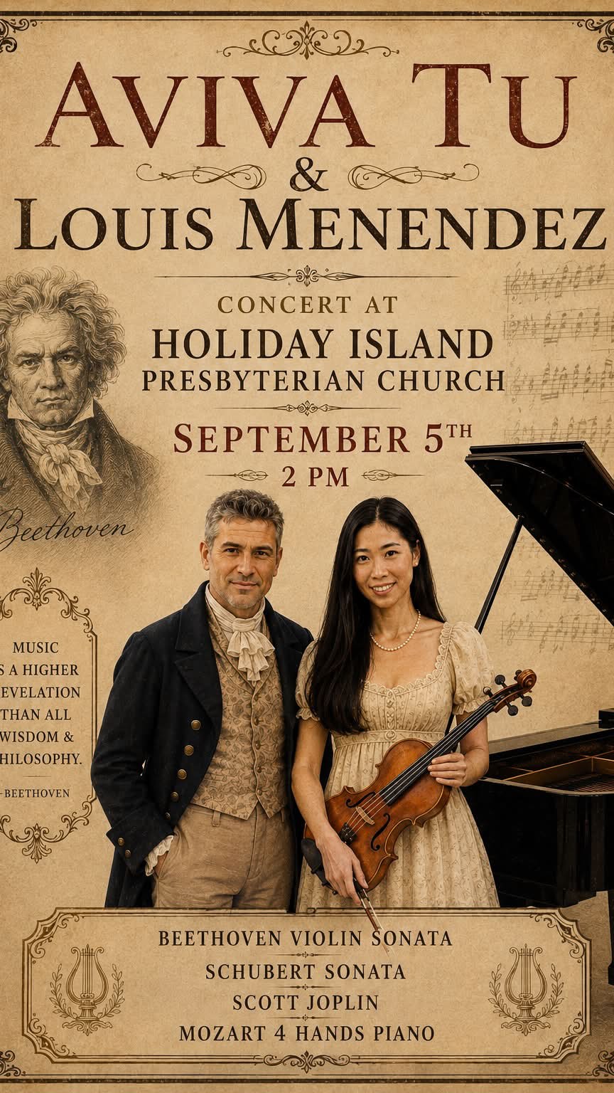 A little taste of Schubert from our upcoming concert!
Here’s a glimpse of the 1st movement of Schubert’s Violin Sonata, one of the pieces Louis Menendez and I will be performing live.
📅 September 5th | 2 PM
📍 Holiday Island Presbyterian Church
Come hear the rest of the story with us! 🎶
#Schubert #ViolinSonata #ClassicalMusic #livemusic #eurekasprings