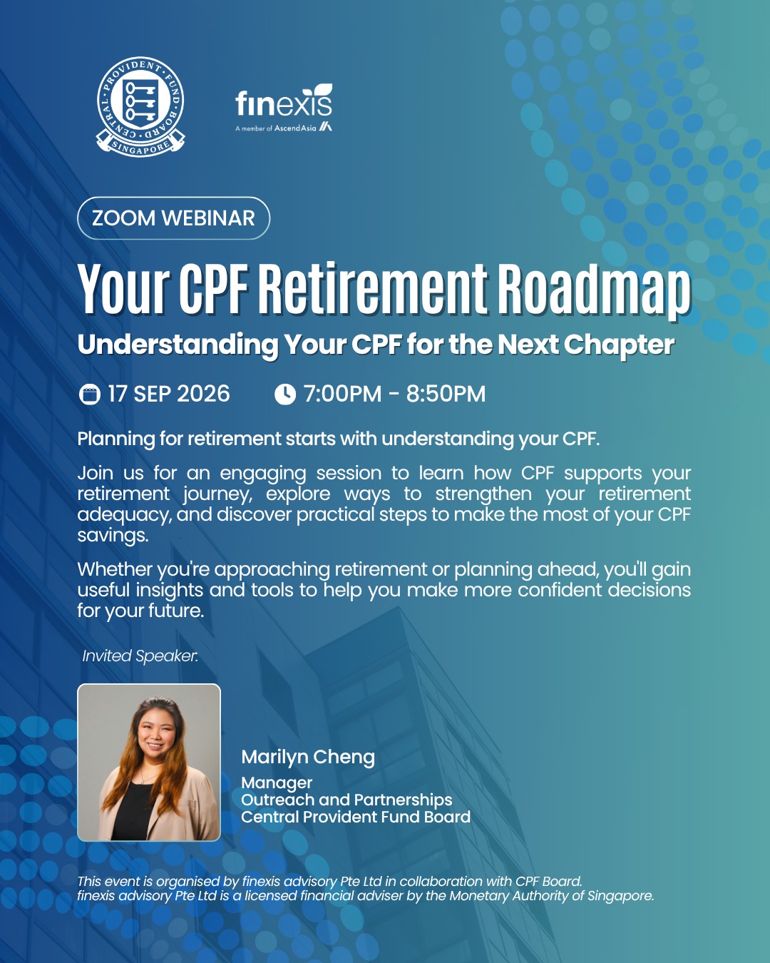 Join us for a session in understanding your CPF for the next chapter.
#CPF #TeamGGO #Retirement #fyp