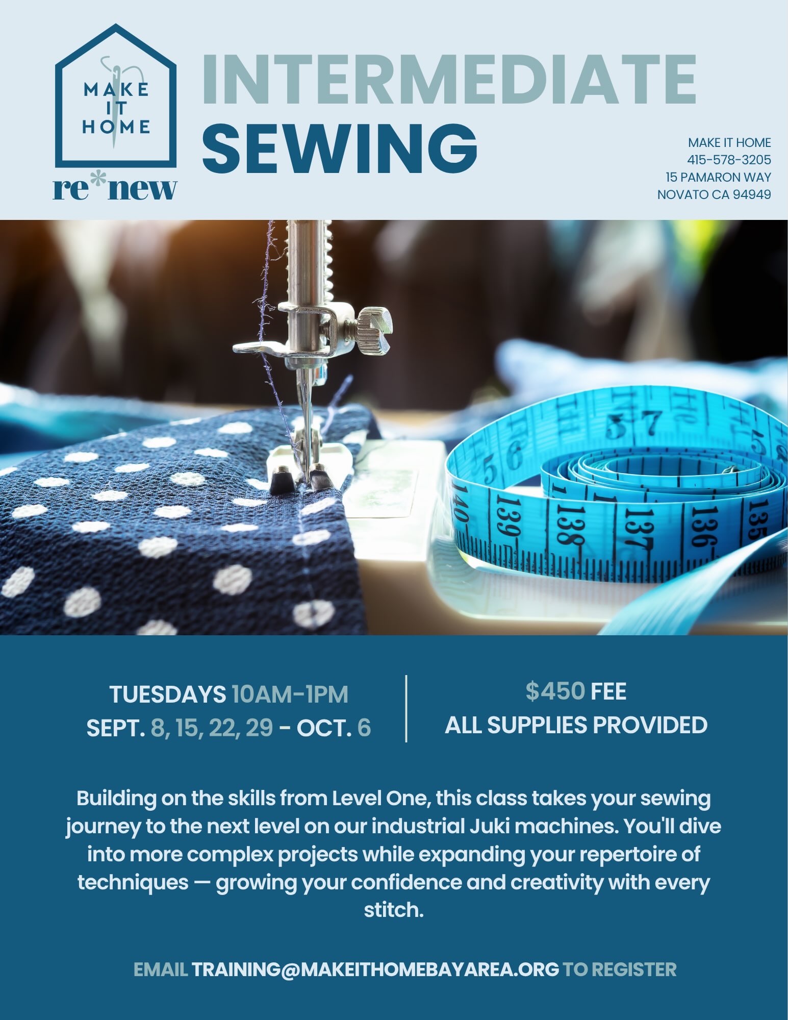 Something exciting is coming to the @makeithomerenew workshop!
We’ve got three classes on the calendar, and there’s something for everyone! 🛠️🪑💛
Whether you’re looking to learn a new skill, get creative, work with your hands, or simply have some fun, we’d love to have you join us.
Swipe through to check out all three upcoming classes and find the one for you!
Spots are limited, so be sure to sign up via our website under the Classes tab!
We can’t wait to learn, create, repair, and build with you. See you in the workshop! ✨