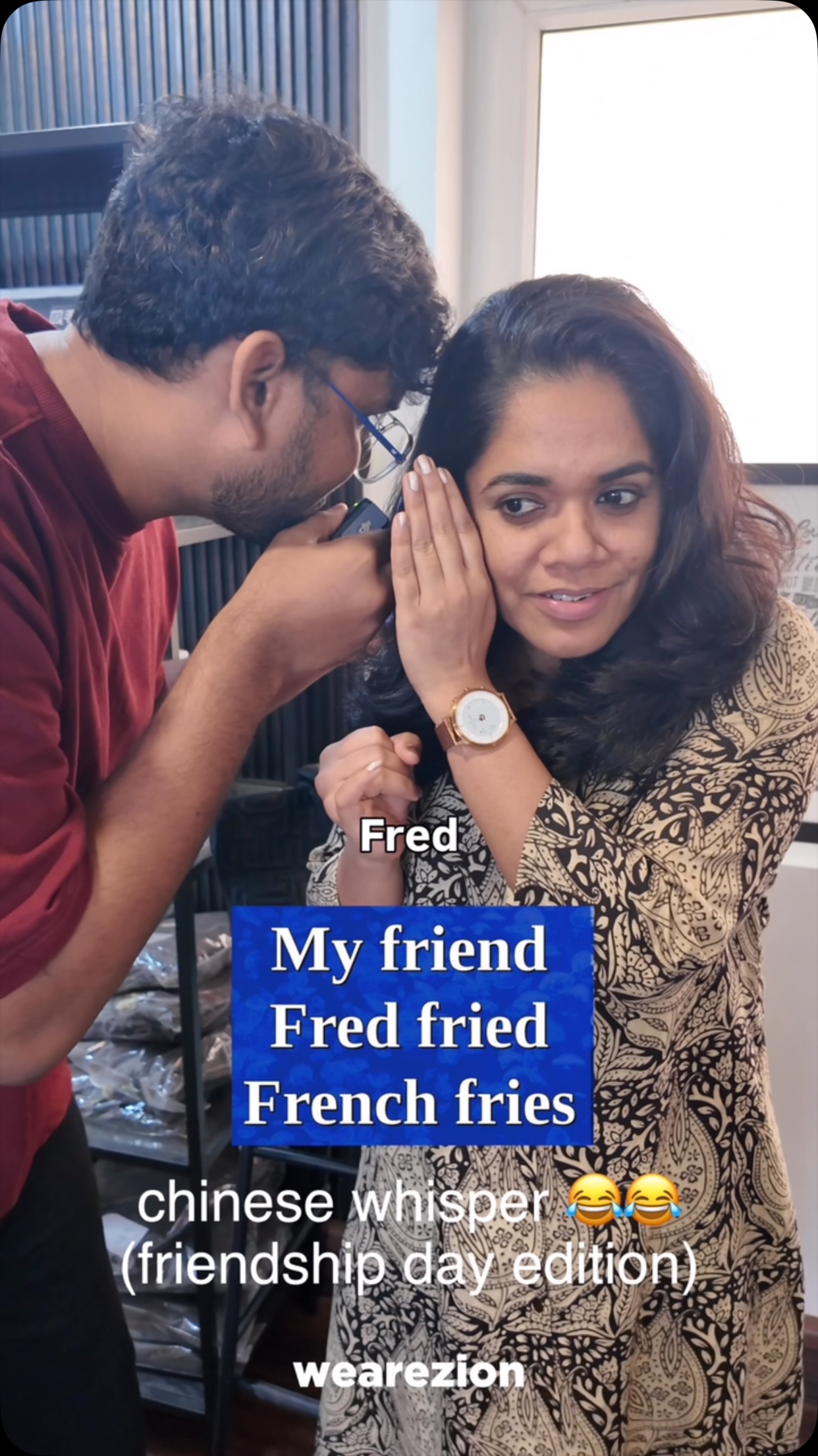 We’re a little late… but Friendship Day deserves this one. 😂💛
Chinese Whispers got way more chaotic than we expected.
Watch till the end and see us understand absolutely nothing. 🤣
We Are Zion Youth, Friendship Day Challenge, Chinese Whispers, Christian Youth Group, Church Games, Youth Fellowship, Chennai Church, Christian Reels
#friendshipday #church #community #wearezionyouth