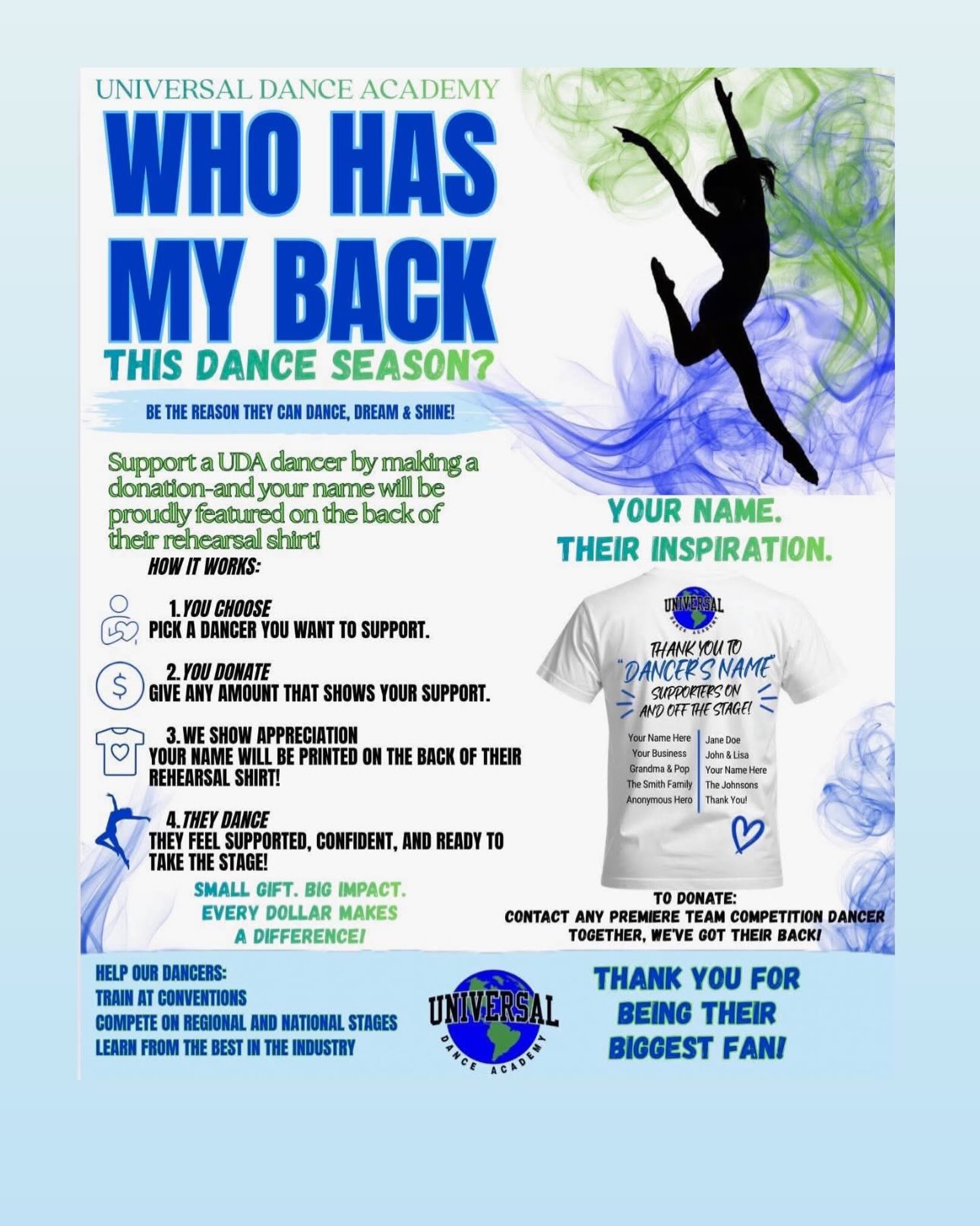 Sponsor the team this competition season with your business! Message Us if would like to join in our efforts to get these dancers performing and competing all season!❤️