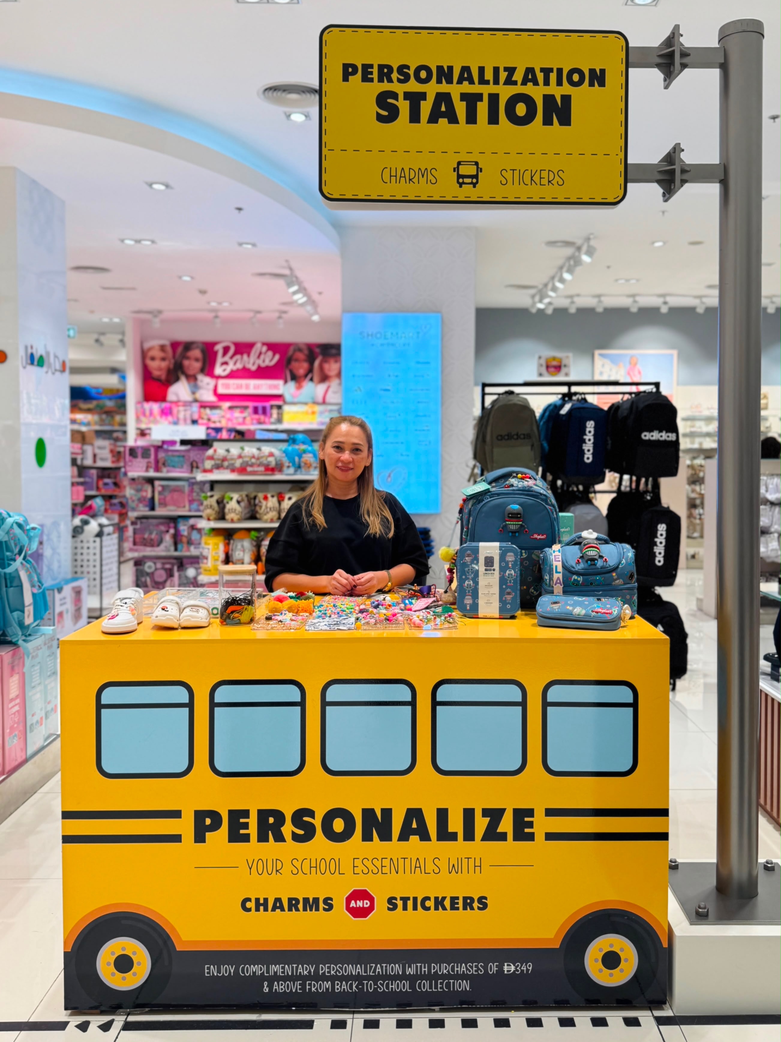 Back-to-School Personalization at Centrepoint Dubai Festival City! 🎒✨💛
Another fun weekend of adding a personal touch to your school essentials. See you at DFC! 🌈
#Centrepoint #BackToSchool #Personalization #DubaiFestivalCity #DubaiEvents
