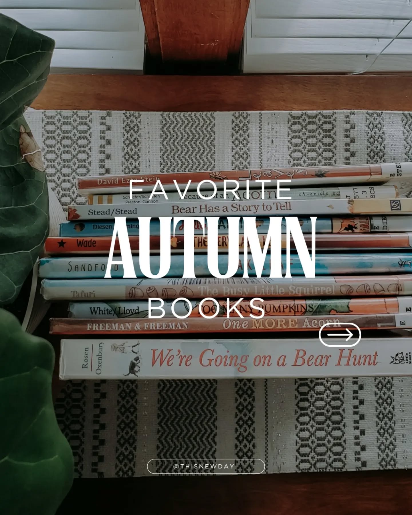 π Do you have a favorite fall read?
If we had to choose some top favorites, I'd definitely say that "The Scarecrow", "Brambly Hedge", and "Sleep Tight Farm" are definitely high on our list. π
β‘οΈ Comment "Autumn" for my full book list of favorites!
Check out my #livingbooklegacy friend's posts for more fall book suggestions:
@agoodbookhunt
@thisnewday_
@playinghomeschool
@brittsbookbin
@livingbrighthomeschool
@blessedwithmotherhood
@letthemlovelearning
@treasuredhourbooks
.
.
#fallbooks #booksforfall
#fallpicturebooks
#fallreadalouds
fallbookstack | fallchapterbooks | fall read alouds | books for fall | autumn reads | autumnal books | cozy reads | homeschool mom | homeschool family| nature study