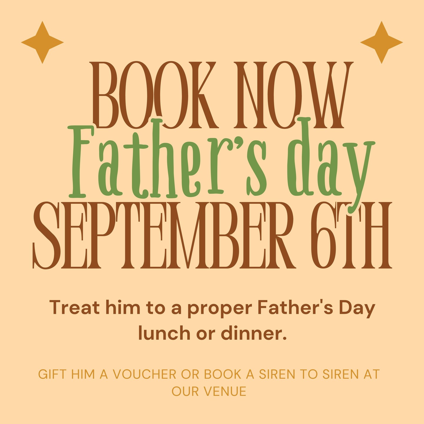 Father's Day is coming and Cooley's has it sorted. 🍺🍽️
Treat Dad to lunch or dinner on Sunday 6 September, steak, parmi and a cold one waiting.
Book now and make it a day he won't forget.