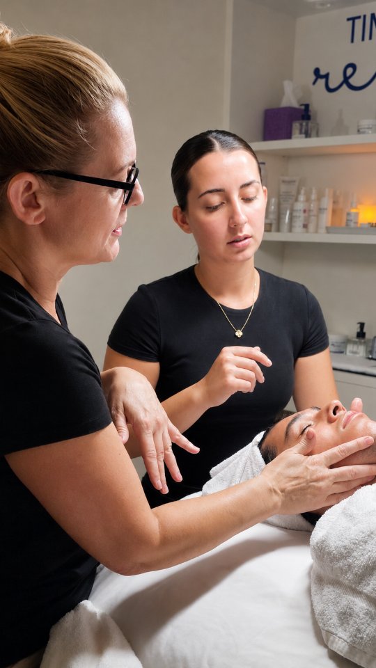 Another successful training day! Alyssa learned Advanced Lymphatic & Sculpting Facial Massage today. She did amazing!
1-on-1 intensive Masterclass available in Savannah, GA now - learn more {https://www.suitelifespa.com/facial-massage-masterclass-savannah}.
#facialmassagemasterclass
#advancedfacialmassagetraining
