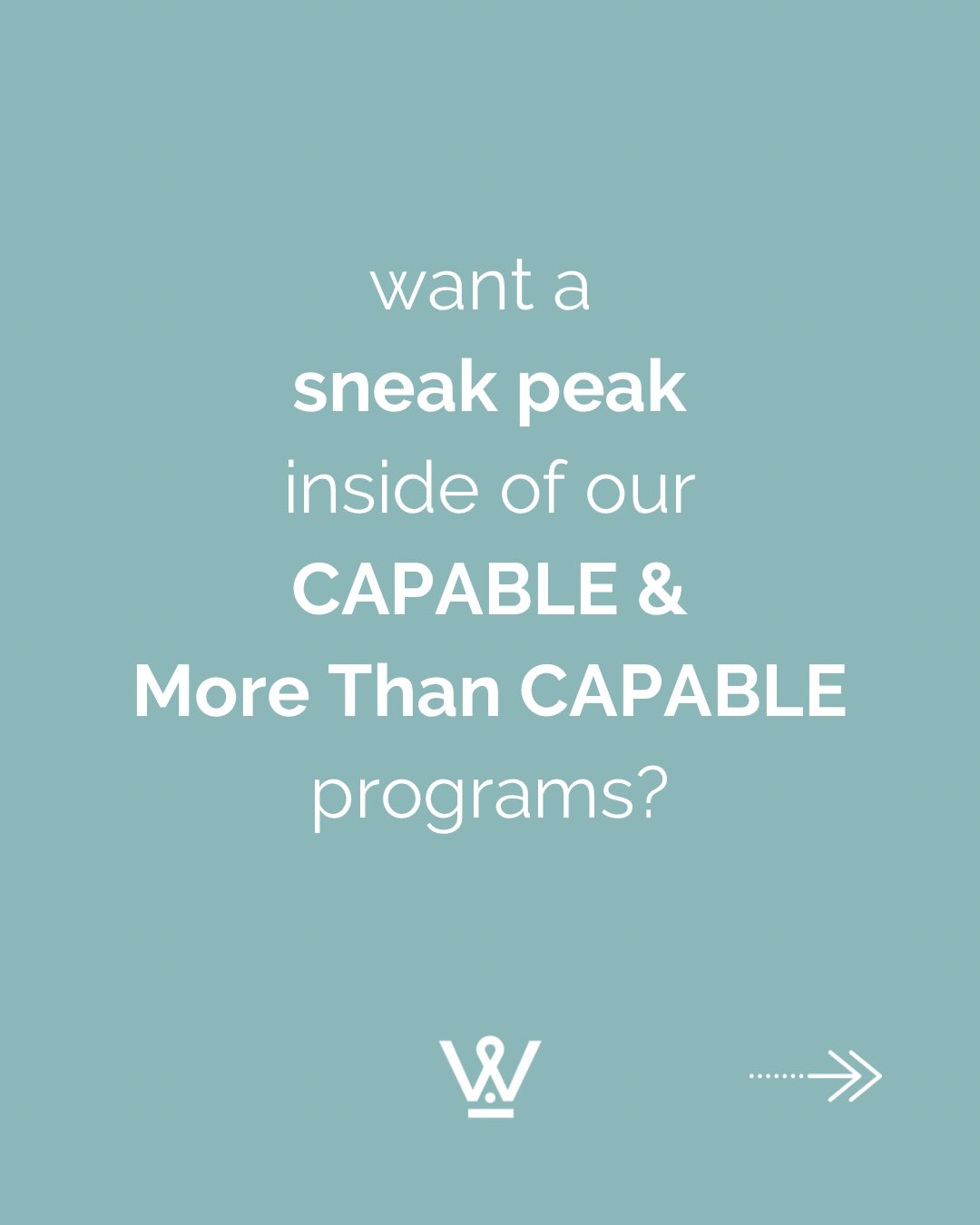You have 3 more days to join CAPABLE or More Than CAPABLE via the link in bio.
Otherwise? You gotta wait until 2027 ✌🏼