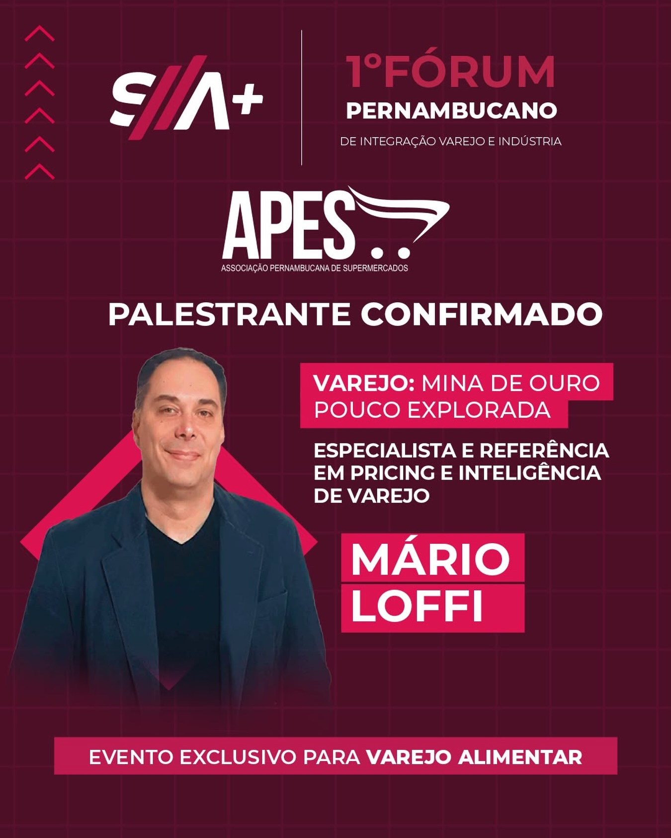 O varejo tem uma mina de ouro. A questão é saber onde procurar.
🗣️ É a partir dessa provocação que Mário Loffi, especialista e referência em Pricing e Inteligência de Varejo, participa do 1º Fórum Pernambucano de Integração Varejo e Indústria, uma iniciativa da SA+ em parceria com a APES.
🛒 Em “Varejo: mina de ouro pouco explorada”, Mário apresenta uma visão estratégica sobre o potencial existente nos dados, no comportamento de consumo e nas informações geradas diariamente pelo setor.
✅ Uma oportunidade para repensar como o varejo pode transformar inteligência em decisões mais assertivas e encontrar novas possibilidades dentro da própria operação.
📆 25 de agosto | 8h às 14h30
📍 Centro de Eventos Recife
Av. Mal. Mascarenhas de Morais, 4861, Imbiribeira, Recife
Evento exclusivo para varejo alimentar.
Inscrições: link na BIO.
#ForumPernambucano #Pricing #InteligenciaDeVarejo #Varejo #TradeMarketing