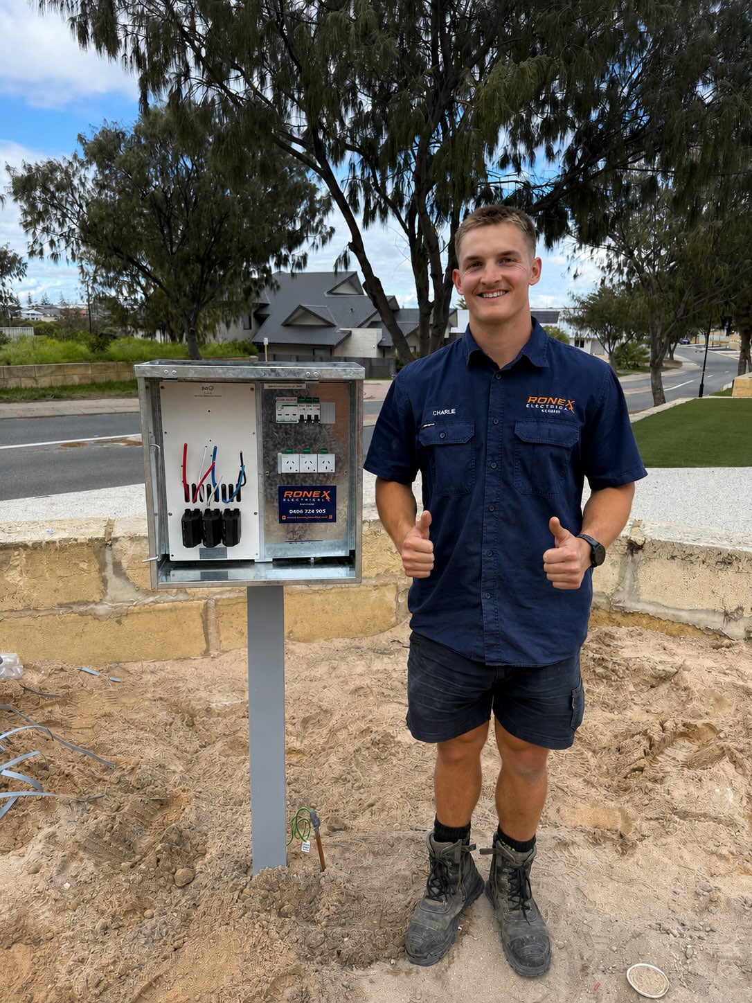 First switchboard install in the books for Charlie ⚡️
This one is a temporary supply for an upcoming residential project of ours, with Charlie taking on his first switchboard installation from start to finish.
Less than a year in and already taking a huge amount of pride in the work he puts his name to. That’s something you can’t really teach.
Plenty more of these ahead, but not a bad way to kick things off. ⚡️
Proud boss over here. Nice work, Charlie! 👏
#RonexElectrical #ElectricalApprentice #Switchboard #PerthElectrician #MandurahElectrician