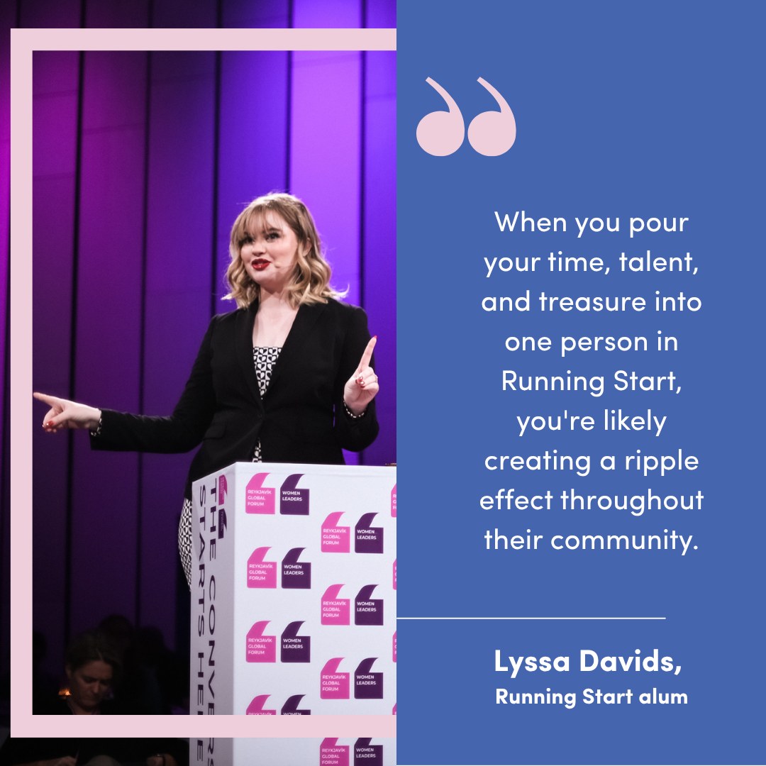 Where @lyssadavids was inspired for her career in politics, she gives back by giving young women the same opportunities she had. She created a program to identify potential candidates, particularly young conservative women, and encourage them to apply to Running Start. “Running Start is really important to me because of the opportunities it's provided me. I don't think that I would have a job in politics without Running Start.”
Read more at the link in bio.
Alums: we want to share your story too! Sign up for an interview at the link in bio.