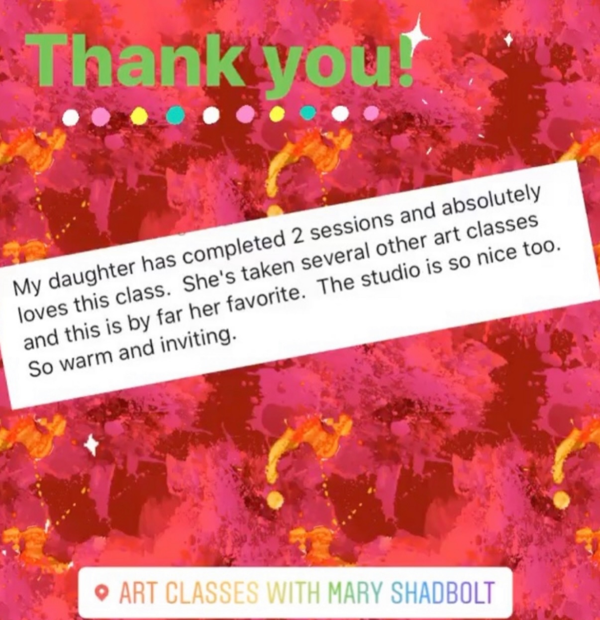 Looking for an art class for your child, or yourself? This is your sign! Check out what others have to say about their art class experiences at Art Classes with Mary Shadbolt art school in @dwtndenville
Fall registration is open and waiting for you! Join our welcoming community of creatives! ArtClasswithMary.com
#artclassesforkids #artclassesforadults #artclassesforteens #dwnvillenj #arteducation