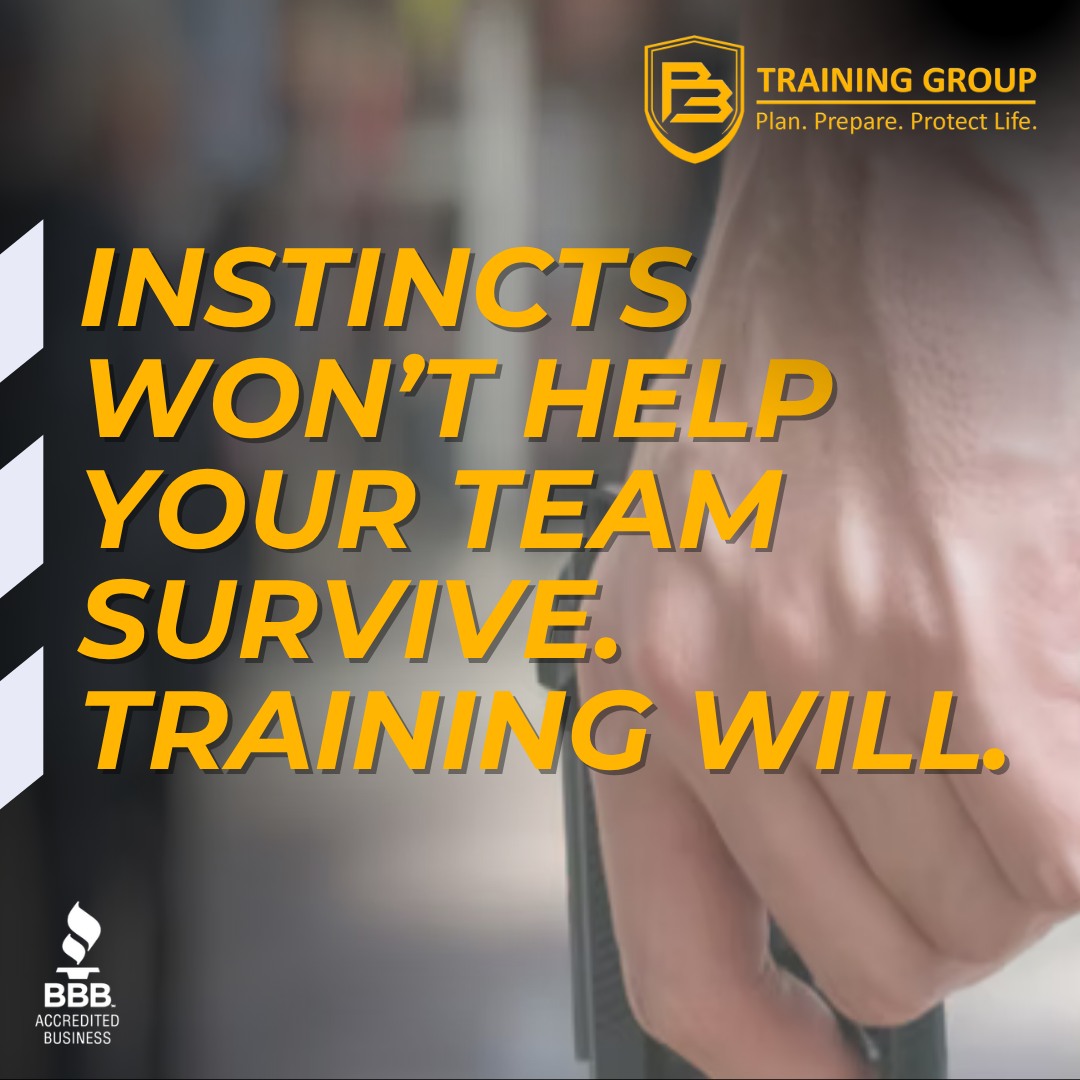 What does your workplace actually need to be ready for?
Before we ever run a training session, this is the first question we ask.
→ What kind of threatening experiences has your team seen before?
→ What is the biggest headache your frontline staff deals with? What about leadership?
→ Do you feel a sense of dread when you think about certain situations or people on your team?
Every Adaptive Threat Readiness (ATR) engagement starts with an assessment of your environment, your team, and your specific threat landscape — then we build the training around the answer.
We're looking for how your team handles threats on their own. What kinds of weapons of opportunity your office has. Where there are opportune "safe rooms" that we can designate. All of this we can do on-site in a single day.
Readiness isn't generic. It shouldn't be trained that way either.
Let's go.