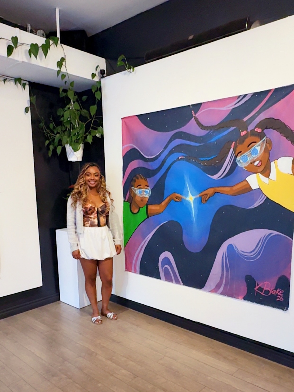 Interconnected ✨ Bonita 💖 and Self Ctrl 🌳 are all on display at @worth_gallery until August 30th.
Bonita is one painting as part of a 4 painting series I began working on last year in the @baobrampton studio residency. She is finally finished and on display. 🤩
There aren’t enough thank you’s in the world to express my gratitude for moments like these.
So much appreciation for
@serena__purdy @herbuddhabelly and @friendsofkensingtonmarket for organizing Black Women Paint and bringing Black Artists their time to shine! 🤩 Thank you @worth_gallery for space to share my work with Toronto 🫶🏽
This is the 7th annual Black Women Paint hosted in partnership with
@start_streetartoronto
@redpepperspectacle
@sherwinwilliams