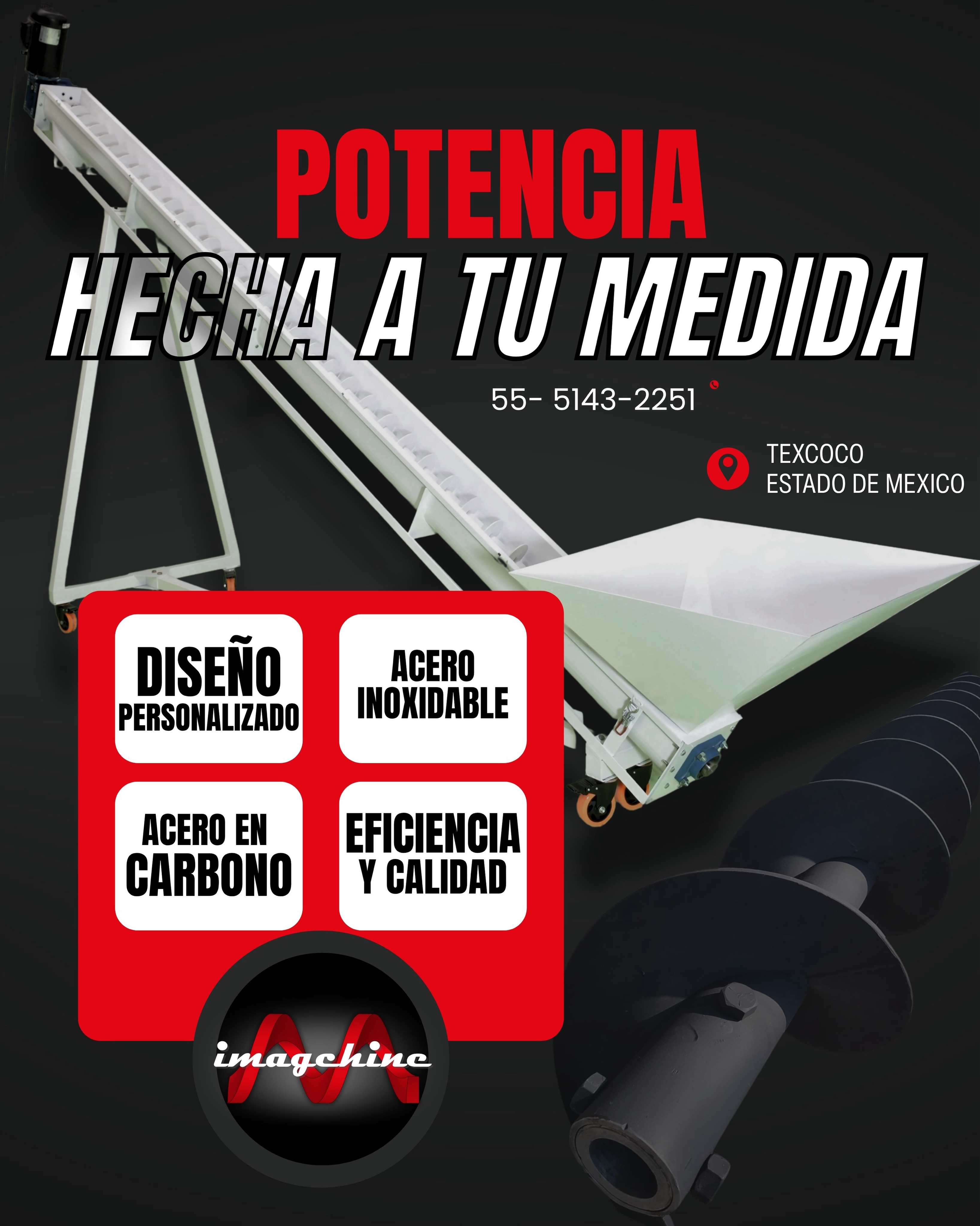 En Imagchine somos verdaderos Expertos en Helicoidales.
Nuestro compromiso es acompañarte en cada paso:
1️⃣ Comprendemos tu necesidad específica.
2️⃣ Diseñamos tu helicoidal a medida.
3️⃣ Fabricamos con materiales de alta calidad y precisión en la soldadura.
4️⃣ Obtienes la mejor eficiencia en tu línea de producción.
No solo vendemos máquinas, entregamos soluciones integrales que impulsan tu negocio.
🏗️ Confía en los expertos para optimizar tu planta. Visita nuestro sitio web o llámanos para más información.
🌐 www.imagchine.com
📞 (55) 5143-2251
#Imagchine #ExpertosIndustriales #ProcesoDeCalidad #FabricacionMexicana #SolucionesHelicoidales