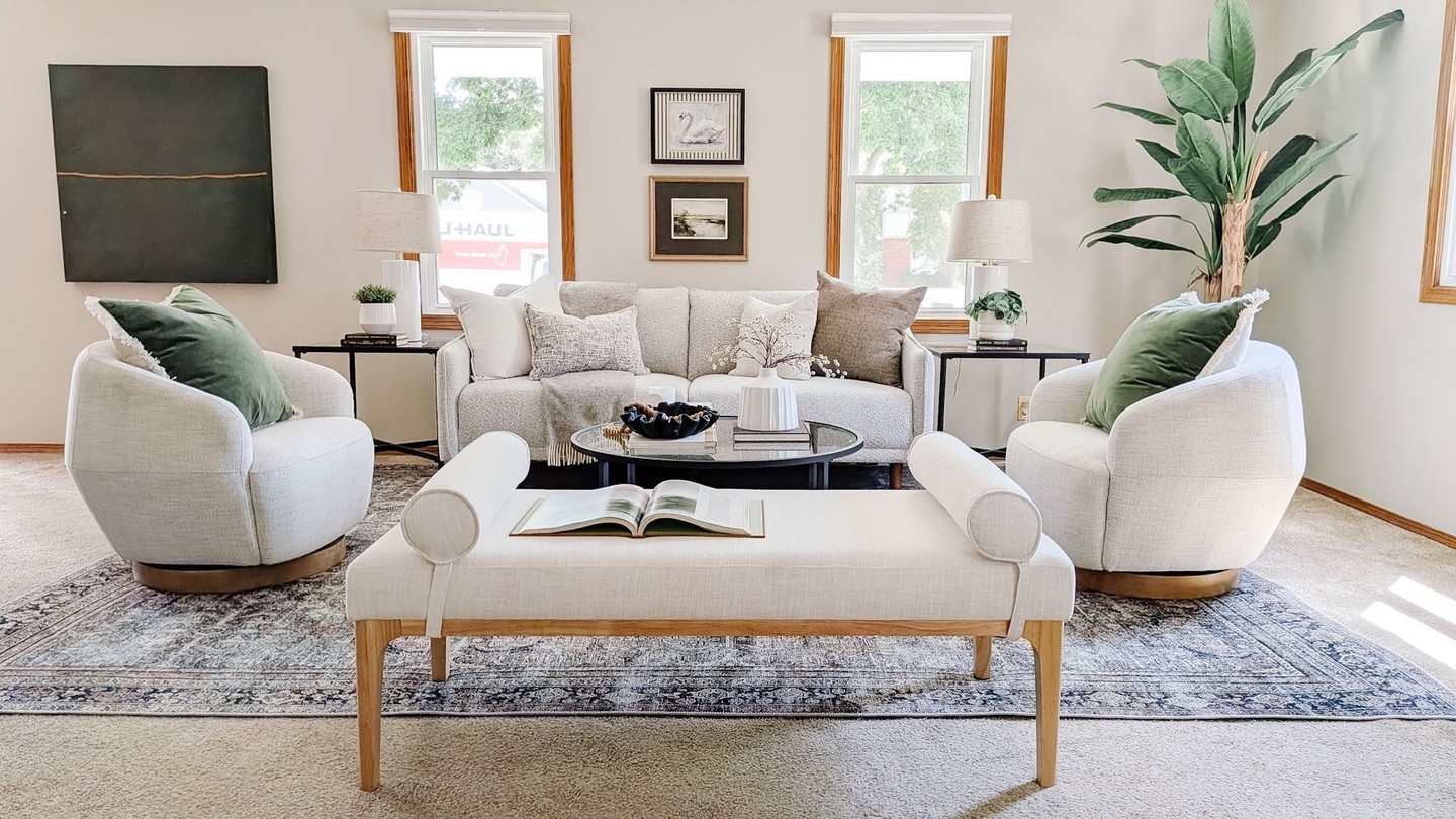 ✨ Living Room
Staged to feel inviting, spacious, and ready for buyers to picture themselves at home. Sometimes the right furniture placement and a few thoughtful details make all the difference. 🤍
Thinking about selling? DM us to see how staging can help your home make a great first impression.
#LoveLeeHomes #HomeStaging #StagedToSell #RealEstateMarketing