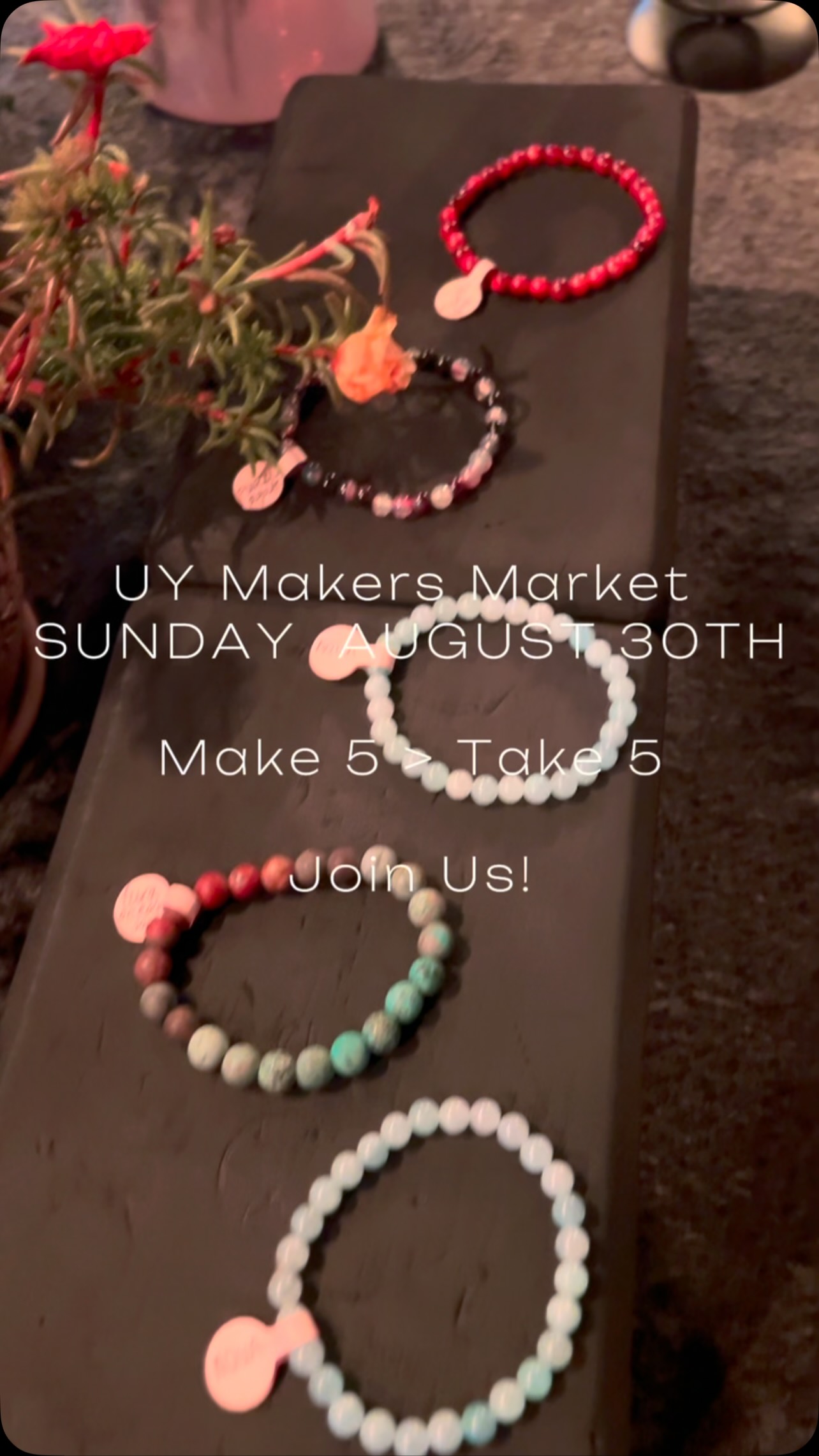 Join us this Sunday! Make five items > bring the five items > shop for 5 items! Let’s get creative and connect 🫶✨