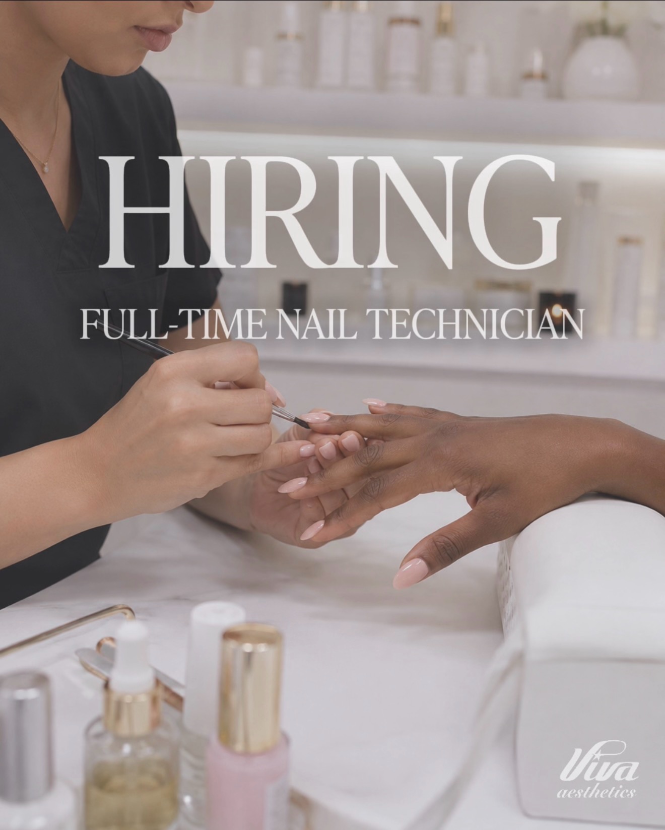 WE’RE HIRING ✨
Full-Time Nail Technician - if you’re interested, please send your resume and portfolio to info@vivaaesthetics.ca
Please be advised that we’re located in Dundas, Ontario.
.
.
.
.
#VivaAesthetics #Hiring #NailTech #HamOnt #Esthetician