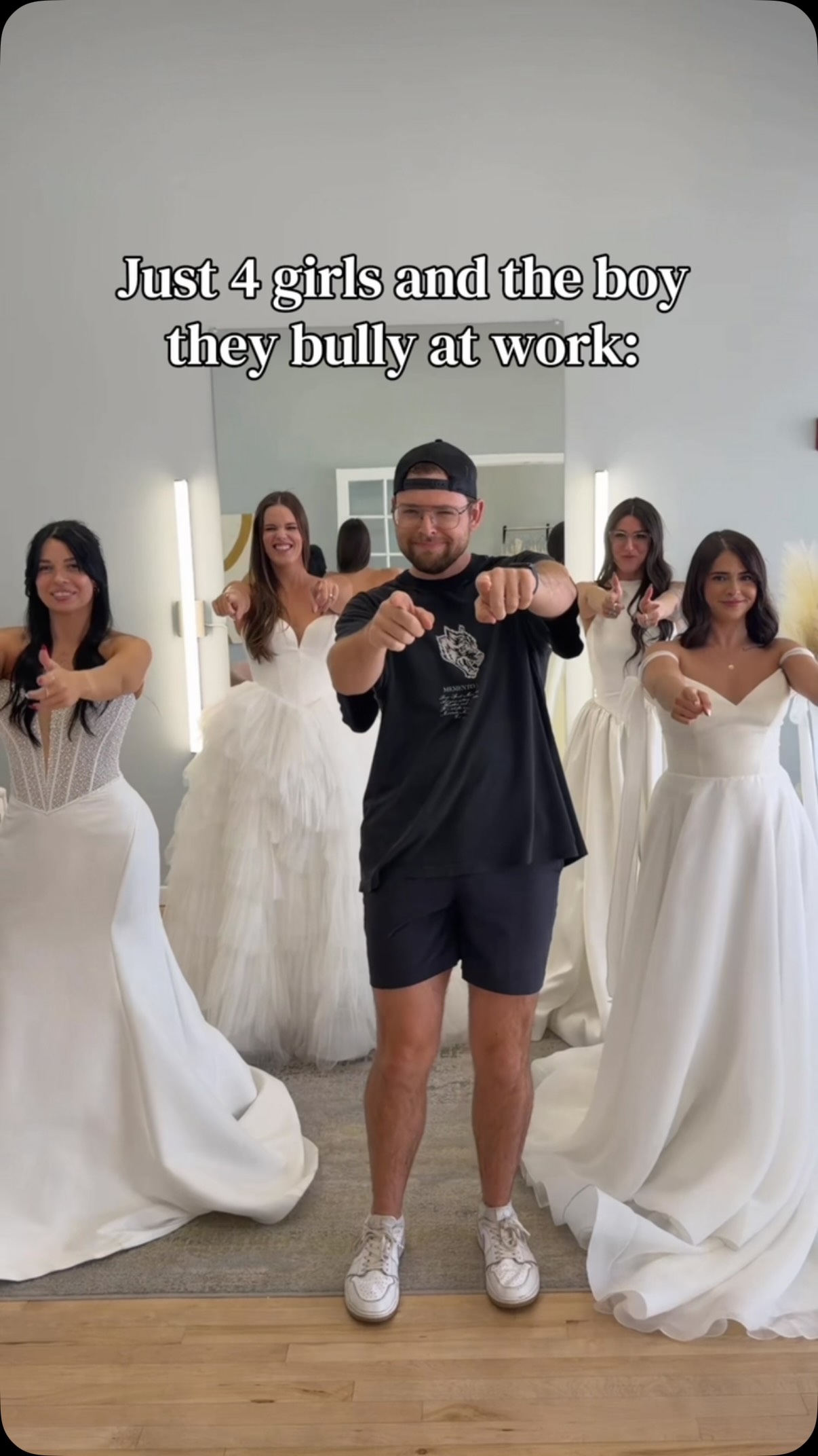 Shoutout to our owner’s husband, Diva Dan! Thanks for committing to the bit every time (as if he really has a choice)! 🤭
#weddingdress #2027bride #sayalittleprayer #boy #gilbertaz