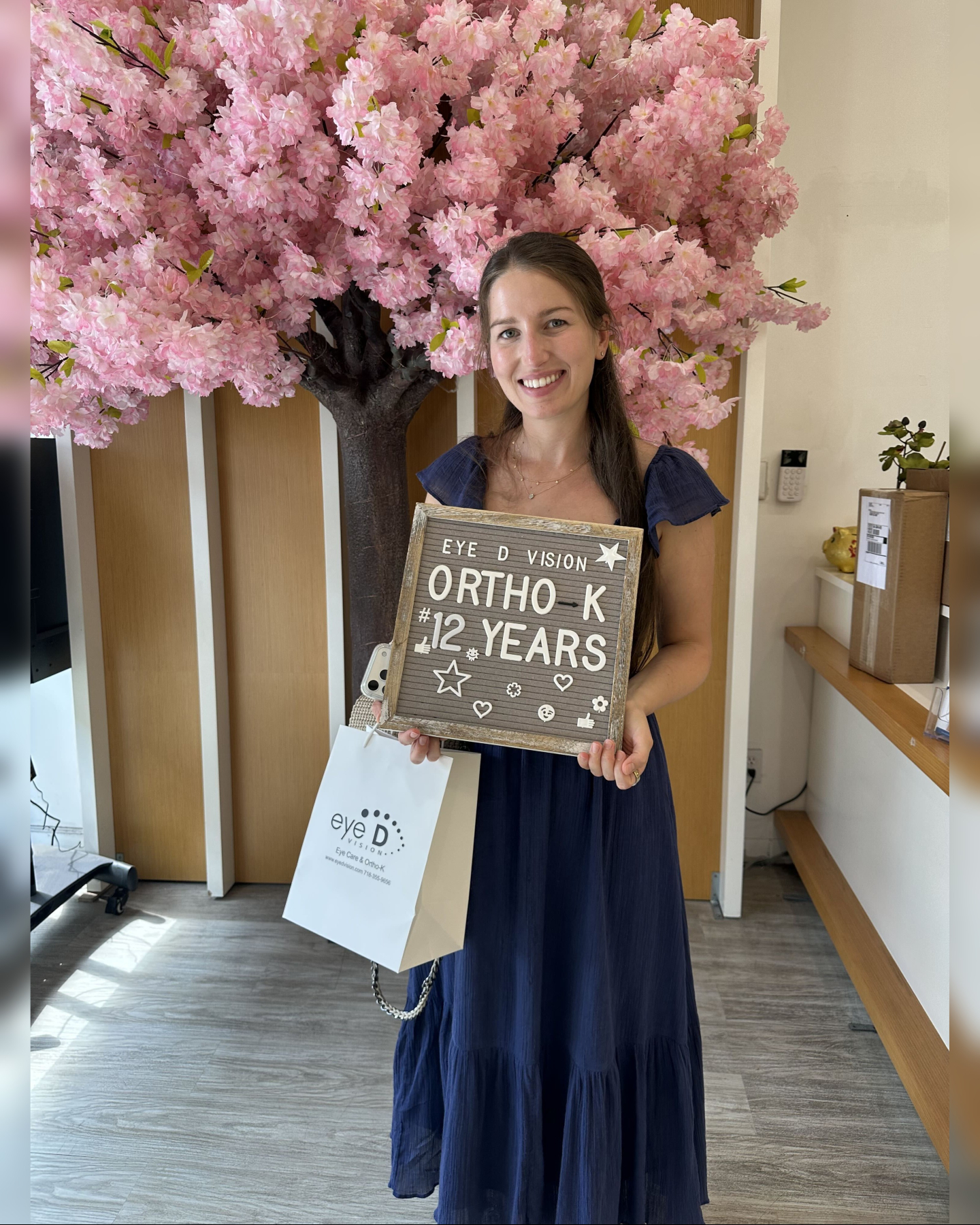 12 YEARS with us 🥹🩷 Over a decade of waking up to clear vision! #orthok #orthokeratology #brooklyn #eyedvision