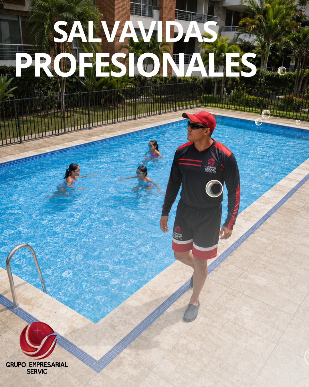 ¡Seguridad y tranquilidad en cada momento!
En Grupo Empresarial Servic contamos con salvavidas certificados y capacitados en primeros auxilios, RCP y rescate acuático, preparados para proteger a sus bañistas mediante una vigilancia profesional y permanente.
Protegemos vidas. Cuidamos cada momento. 💧
#GrupoEmpresarialServic #Salvavidas #SeguridadAcuática #RescateAcuático #Prevención PiscinasSeguras