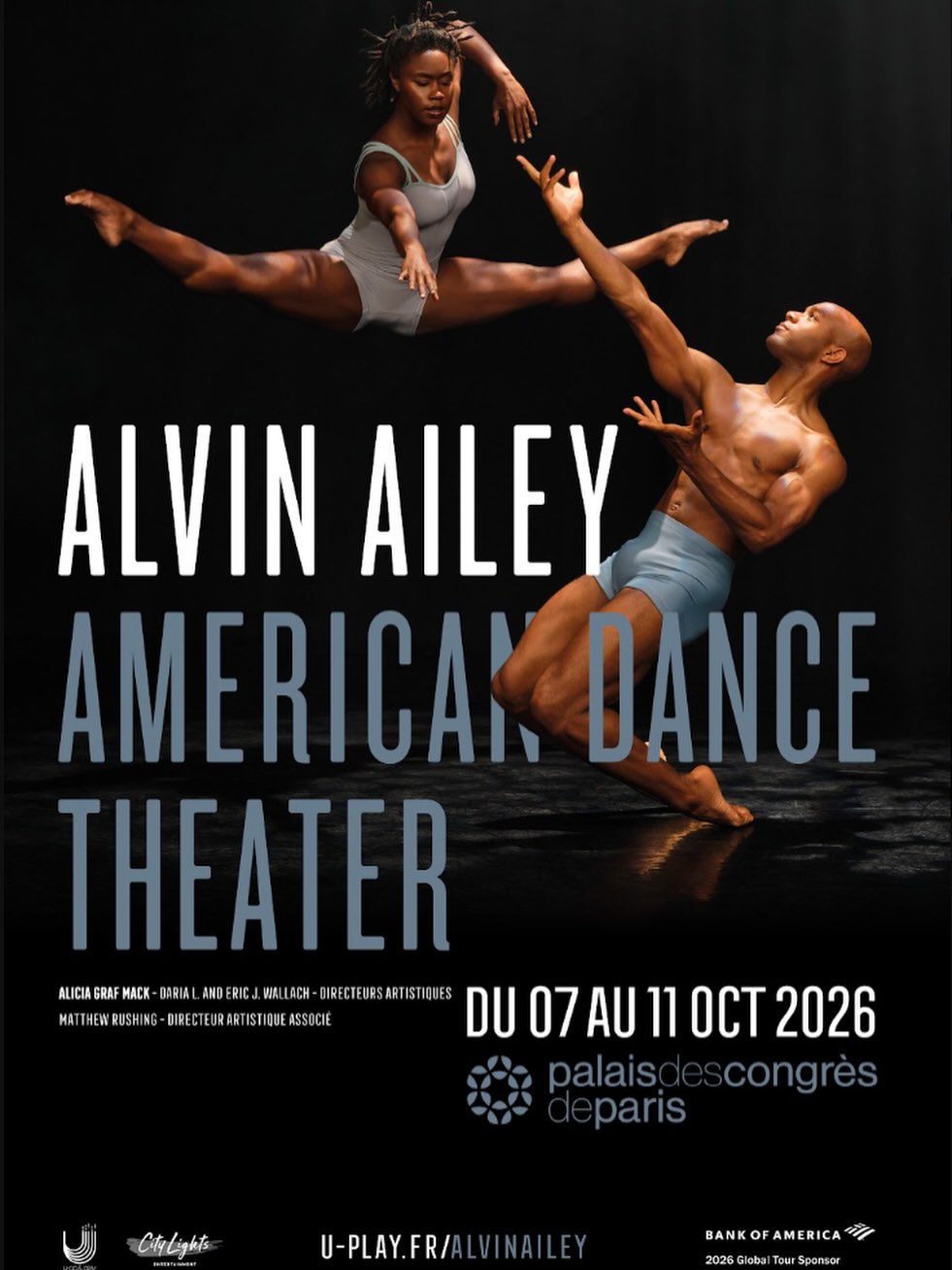 A legend returns to Paris.
From October 7–11, the world-renowned Alvin Ailey American Dance Theater takes the stage at the Palais des Congrès de Paris with two extraordinary programs celebrating the power of dance, culture,
and human connection.
For more than six decades, Alvin Ailey has inspired audiences across the globe with breathtaking choreography, world-class dancers, and unforgettable masterpieces that continue to define the future
of modern dance.
✨ Two spectacular programs & One legendary company.
📍 Palais des Congrès de Paris
October 7–11, 2026
#AlvinAiley #AlvinAileyAmericanDanceTheater #Paris #ParisEvents PalaisDesCongres Dance
ModernDance ContemporaryDance PerformingArts LivePerformance DanceLovers Theatre VisitParis ArtThatMoves CityLightsOnTou
