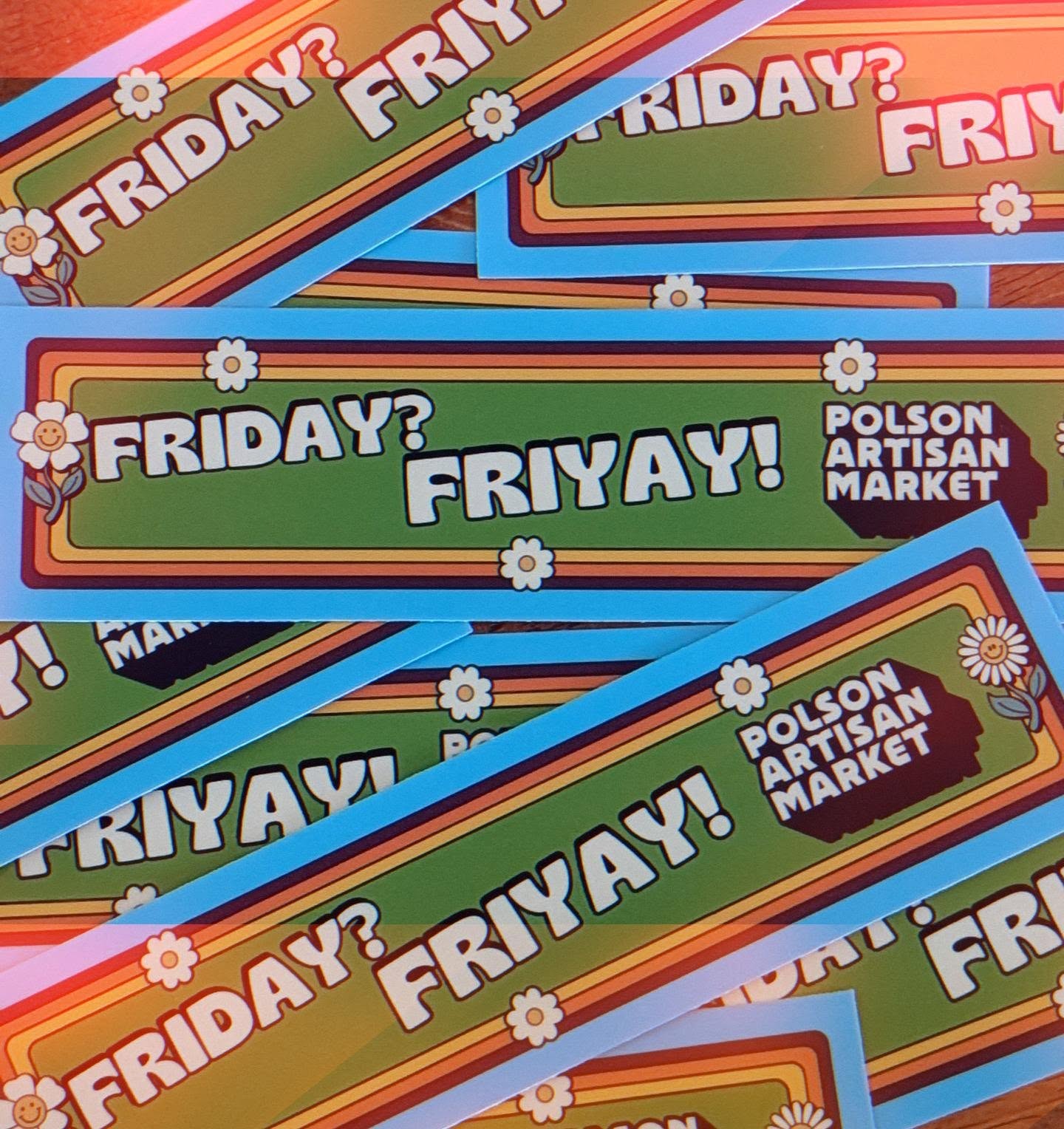 Want some free stuff?! Come find me on Friday at the market for a free bumper sticker! Show off your love!