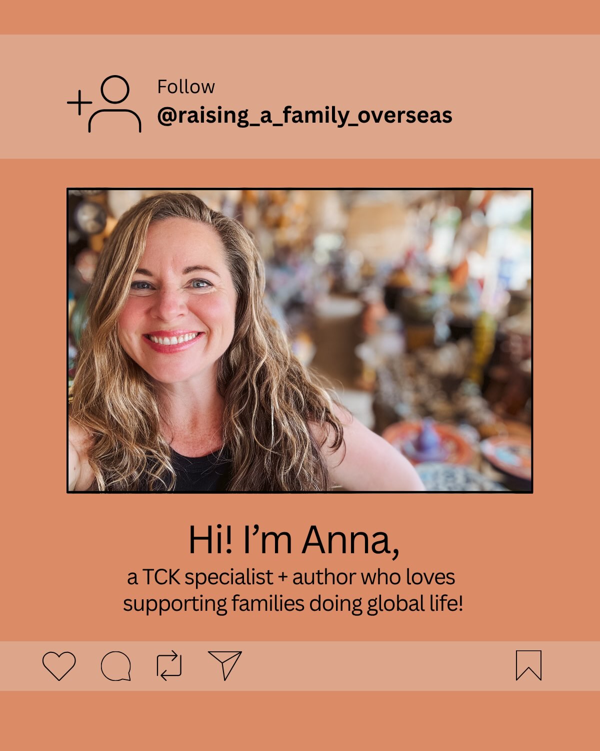 Raising kids abroad? You’re in the right place!
My big goal? To have you thinking, “I can do this”.
I’m Anna. TCK specialist. Author. Fellow global nomad.
Follow along for insights on TCKs, parenting abroad, expat life, international transitions, and building a healthy global family.
You’ve got this! 💪🏼
#raisingafamilyoverseas #livingabroad #globalnomads #travellingfamily #expat