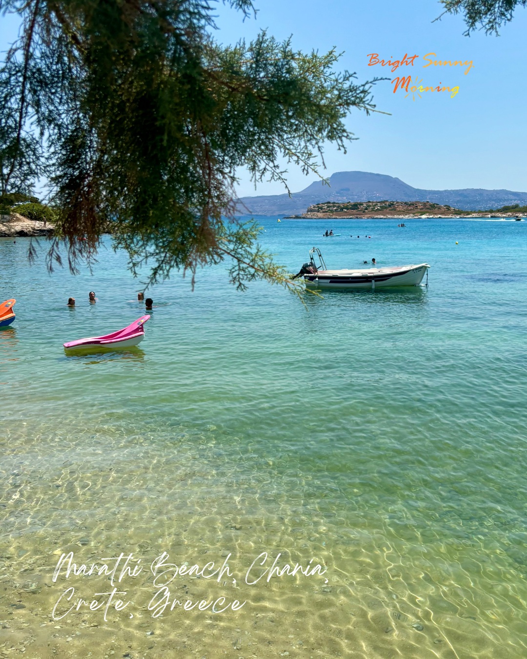Marathi Beach, Chania, Crete, Greece 💙
A beautiful and peaceful bay with crystal-clear water, and calm seas, the perfect place to slow down and enjoy a summer day. 🌊☀️