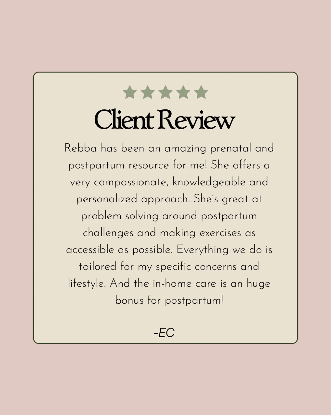 Client love note to boost the day. ✨
Leaving the house is hard postpartum - I love that I can join you at your home. If you’re interested in home care send me a message to get started. ❤️