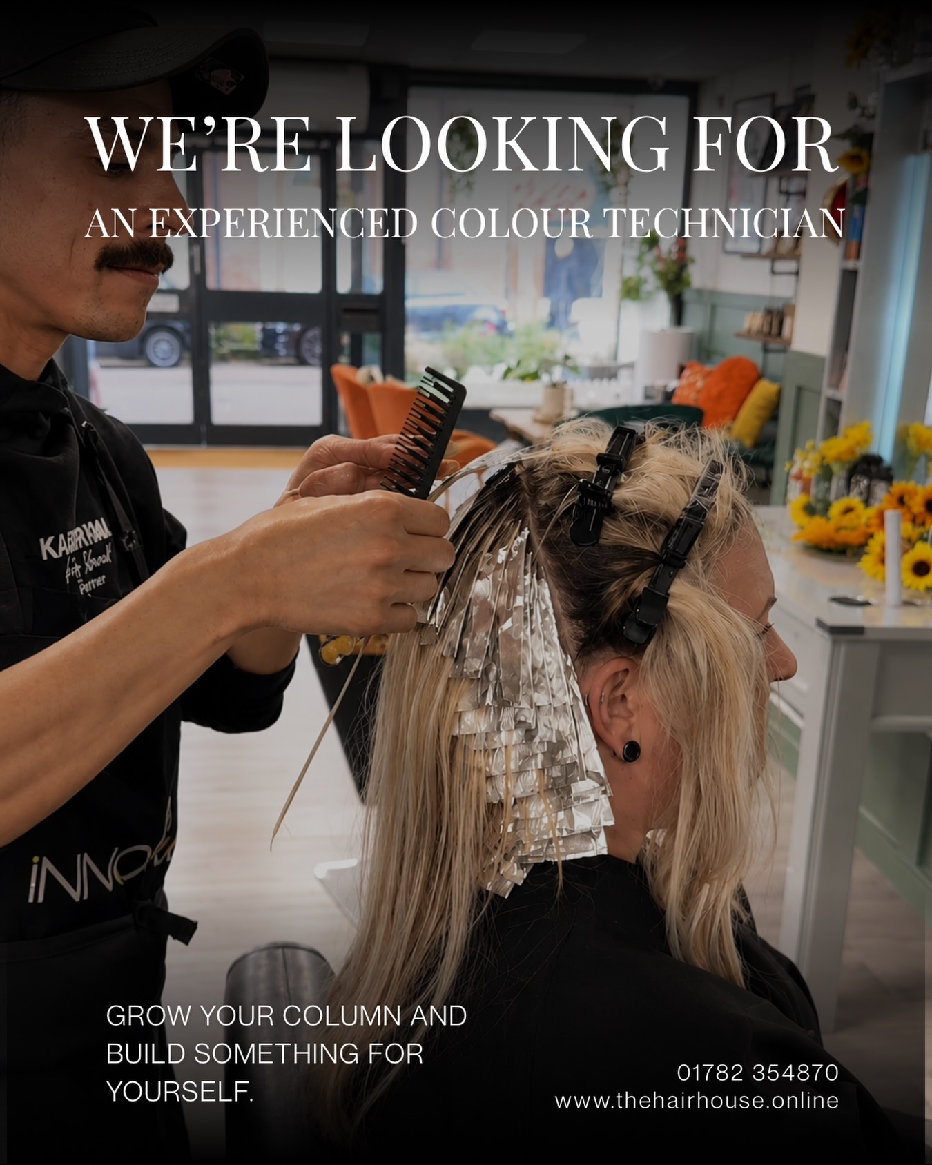 ✨ WE’RE LOOKING FOR
AN EXPERIENCED COLOUR TECHNICIAN ✨
We’re looking for an experienced Colour Technician to join The Hair House team!
If you already have a loyal client base and are looking for the right environment to grow, develop and build your clientele, we’d love to hear from you.
We’re looking for someone who:
✨ Has strong colour knowledge and experience
✨ Has their own client base
✨ Is passionate about creating beautiful colour
✨ Wants the opportunity to expand their clientele
✨ Is professional, friendly and team-focused
You’ll be joining a busy salon with an established reputation and plenty of opportunity to grow your column and build something for yourself.
📍 The Hair House, Newcastle-under-Lyme
Think this could be you? Send us a message or get in touch to find out more. 💌
#TheHairHouse #ColourTechnician #Colourist #HairJobs NewcastleUnderLyme StaffordshireHair HairdresserJobs HairCareers JoinOurTeam HairColour