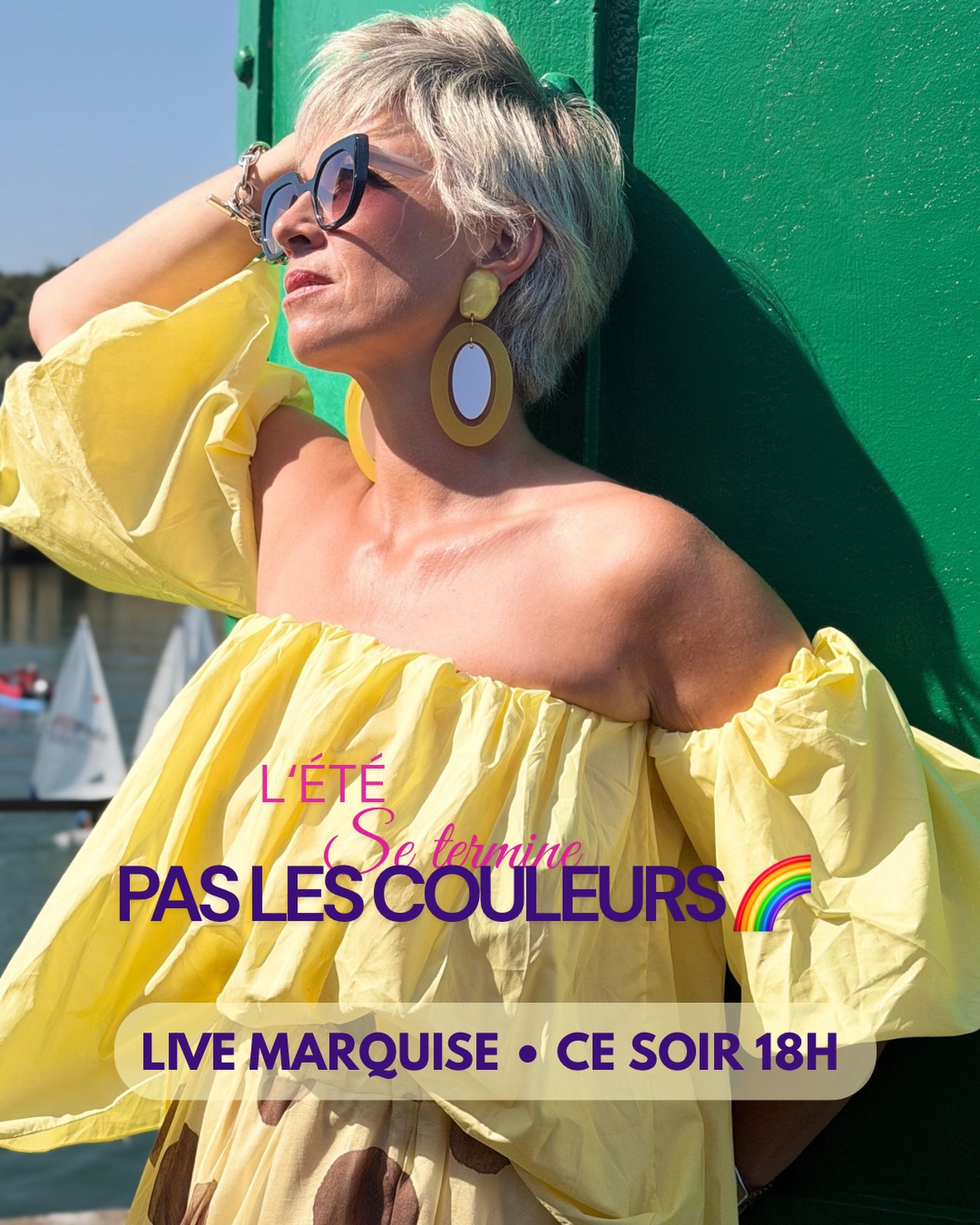 L’été se termine. Pas les couleurs. 🌈
Et certainement pas chez Comtesse 😂
On reprend nos bonnes habitudes avec un rendez-vous qui m’avait manqué : notre LIVE PAPOTAGE ! 💗
🕕 CE SOIR À 18H
Au programme : la découverte de la toute nouvelle capsule MARQUISE, ses nouveaux modèles, ses nouvelles couleurs… et évidemment, AUDREY, que je porte ici et qui vous donne déjà un petit avant-goût. 👀✨
Mais surtout, après ces quelques semaines de vacances, j’ai envie de VOUS retrouver.
On se raconte nos vacances, on papote, on rigole, on découvre les nouveautés ensemble… bref, on reprend là où on s’était laissées. 🥰
Et puisque l’été commence doucement à tirer sa révérence, je vous préviens :
ce n’est absolument PAS une raison pour ranger les couleurs au placard. 😂🌈
La preuve : top Manuela jaune + jupe Marie Lou à pois + les nouvelles Audrey aux oreilles.
La rentrée sera colorée… ou ne sera pas. 💥
Alors mes petites pépites, qui sera avec moi à 18h ?
Et surtout : qu’est-ce que vous avez à me raconter depuis 3 semaines ? 😂
#comtessedeblois #bijouxmarquise #modecolorée #LookDuJour #modefemme