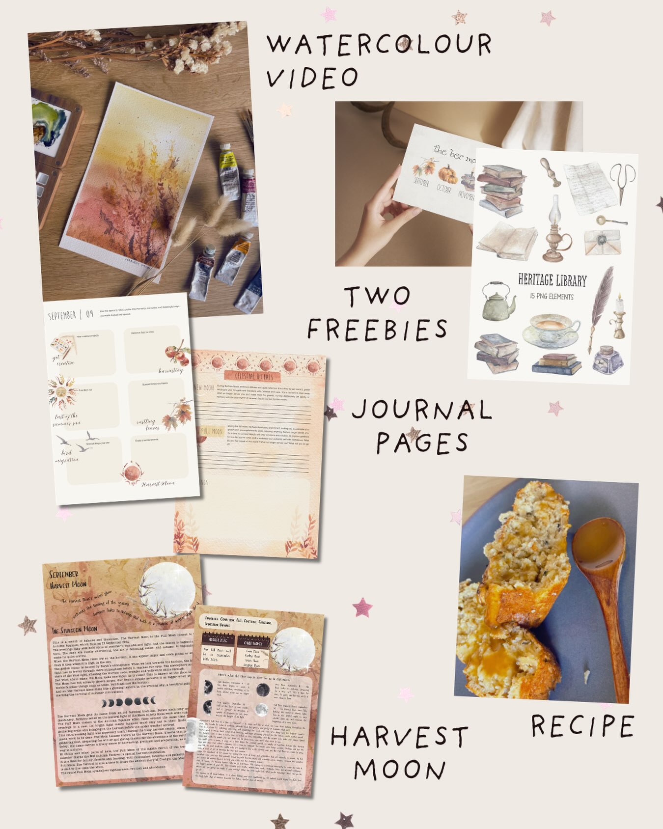 We’re officially entering the ‘ber months! 🍂✨
As a die-hard summer fan who has recently converted to an autumn girly, I am SO excited for the season ahead!🍁
So, what’s coming to Patreon this month?
🍂 A Harvest Watercolour video
🎨 Two freebies — a little art print + Heritage Library clip art
📖 Autumn journal pages
🌕 A Harvest Moon resource
🍎 And a cosy autumnal recipe!
.
I’m ready for golden leaves, harvest time, cosy days and all the autumn magic. 🍂🤎
.
Who else is ready for autumn?
.
#autumnalvibes #patreoncreator #harvestmoon #freeresources #wildfeatheredu