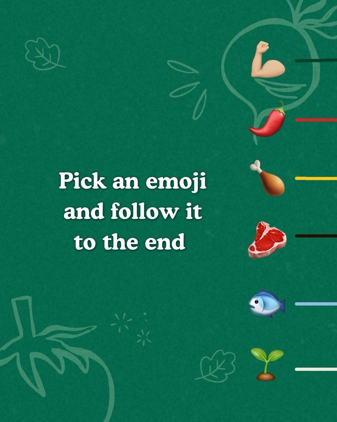 Don’t overthink it... just pick an emoji.
Follow it to the end and discover which Supergreen bowl you got. 💚
What did you get? Tell us below!
#Supergreen #SupergreenSG #HealthyEatingSG #HealthyLunch