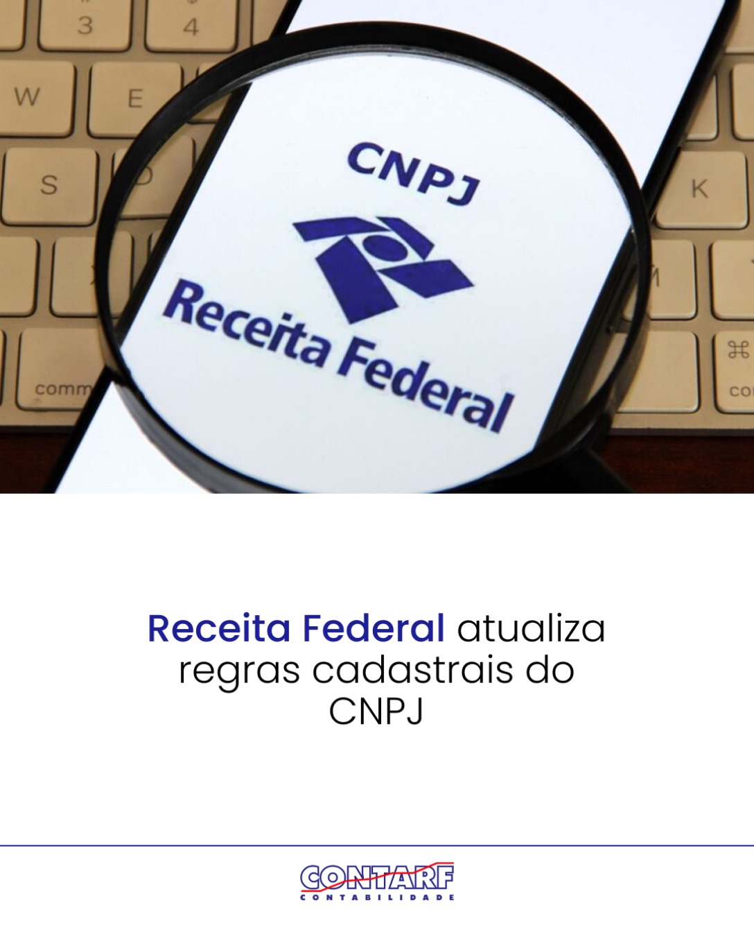 A Receita Federal publicou a Instrução Normativa RFB nº 2.333, de 30 de junho de 2026, que atualiza regras do Cadastro Nacional da Pessoa Jurídica (CNPJ). A norma detalha hipóteses que podem levar à suspensão de inscrições por inconsistência cadastral e torna mais objetivos os critérios de análise das informações prestadas ao cadastro.
Entre as mudanças, a norma ajusta critérios relacionados à situação cadastral de representantes e de integrantes do Quadro de Sócios e Administradores (QSA), com previsão de hipóteses que envolvem CPF ou CNPJ em situação cadastral irregular.
Fonte: Receita Federal
Para mais informações, entre em contato com a nossa equipe:
📍 Torre Empresarial Iguatemi, salas 211, 212 e 213
📱 (85) 98849-3368 (WhatsApp)
📞 (85) 3278-3343 | (85) 3104-1669
#contarfcontabilidade #contador #receitafederal #cnpj